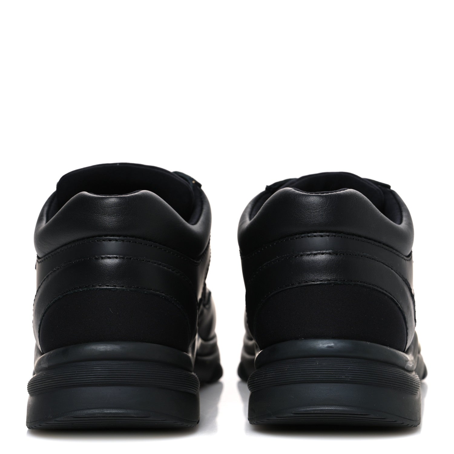 Lambskin Fabric CC Sneakers 36.5 Black