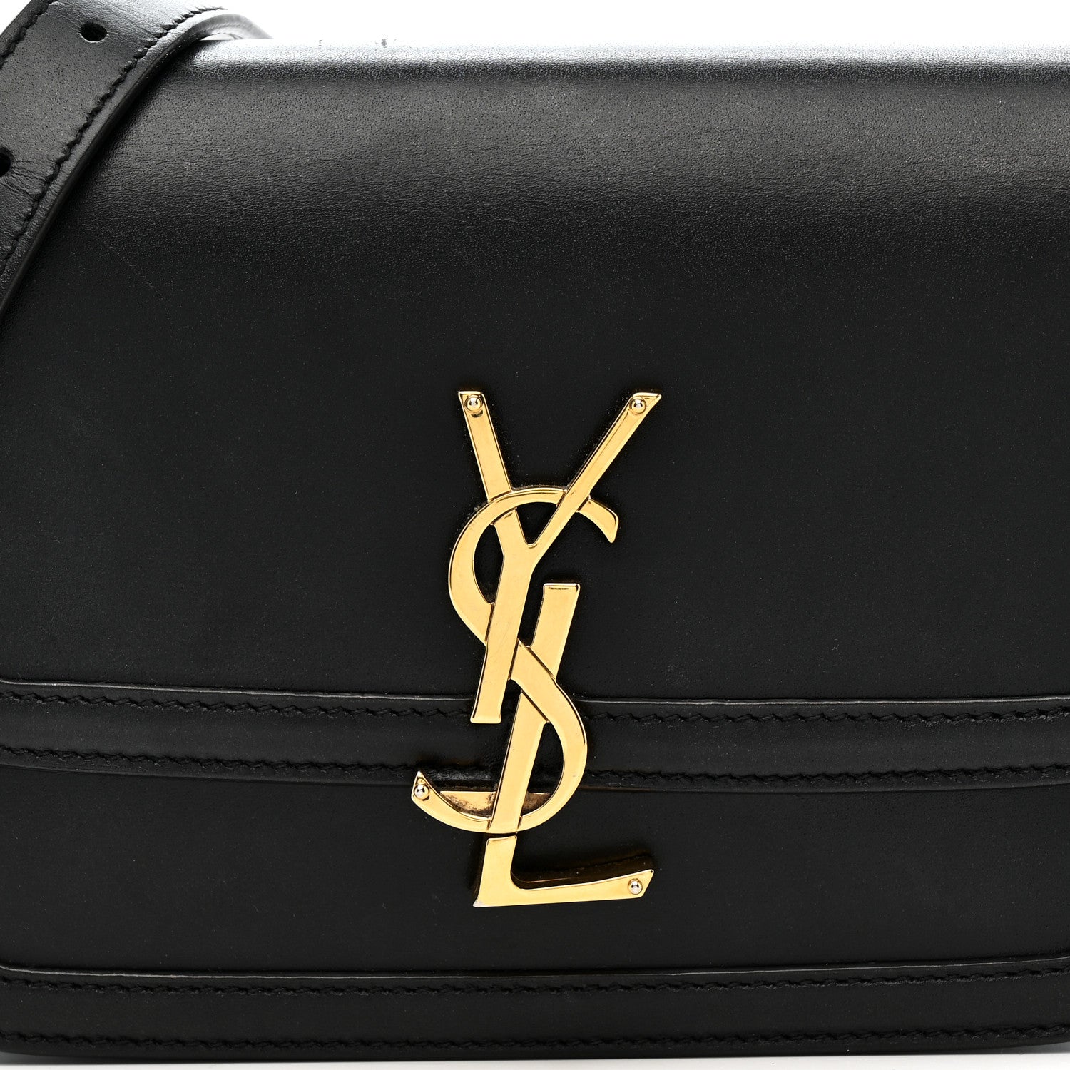 Smooth Calfskin Small Solferino Satchel Black