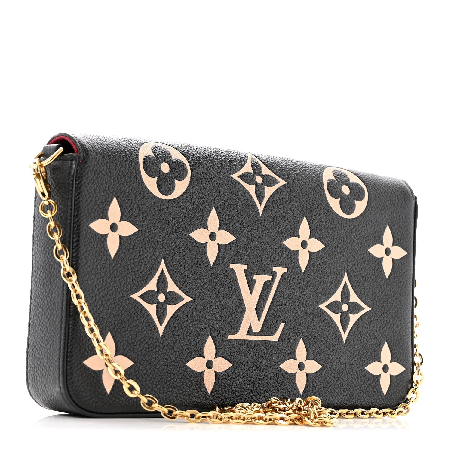 Empreinte Monogram Giant Felicie Pochette Black Beige