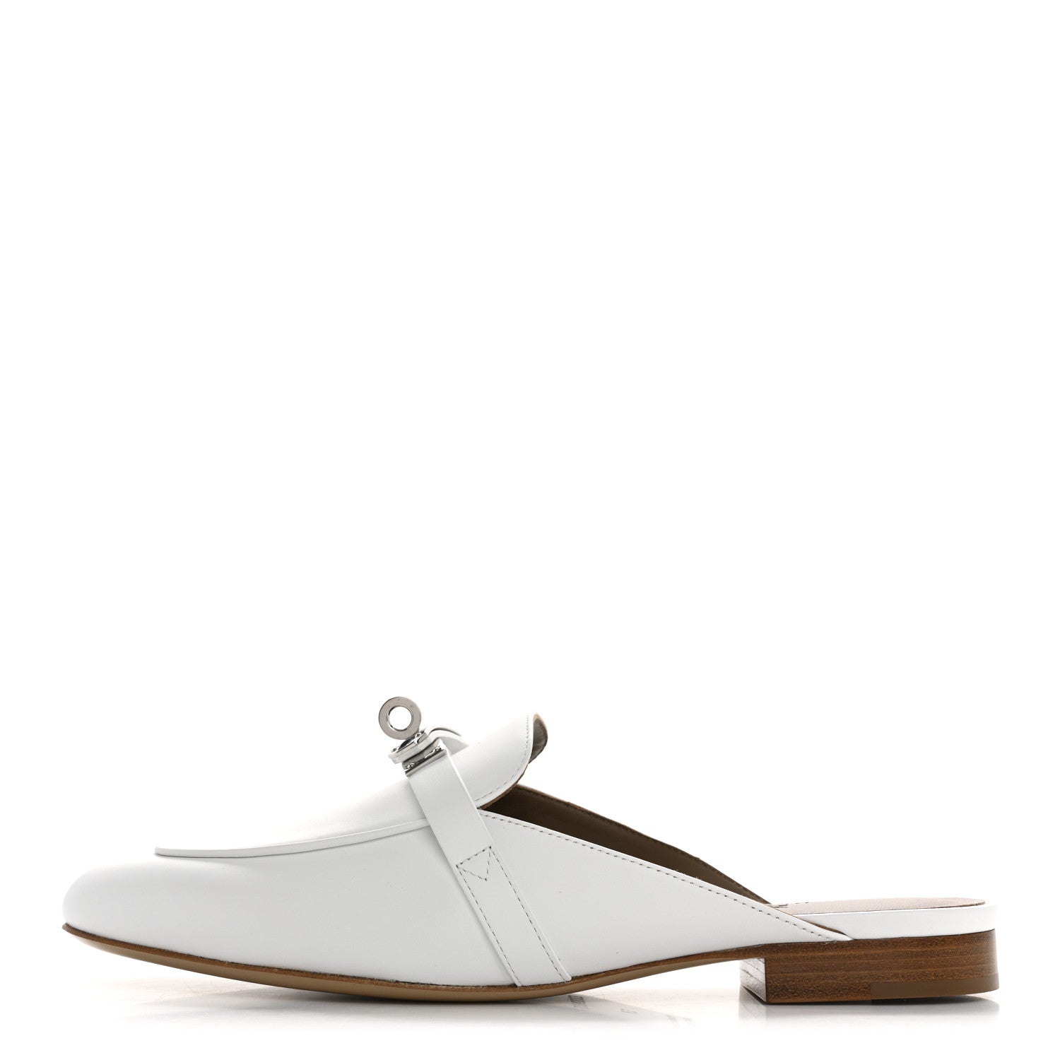 Calfskin Oz Mules 37 White
