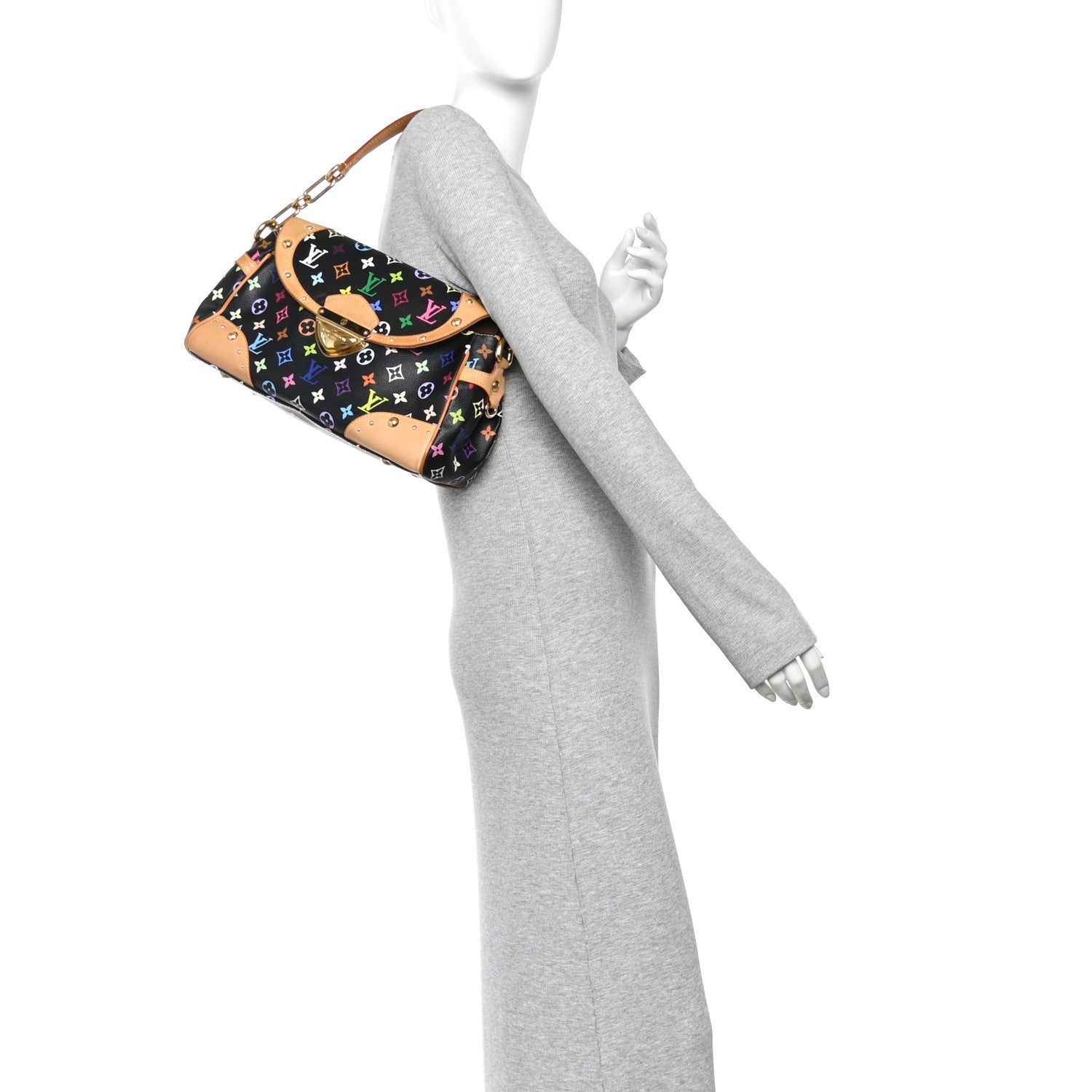 Monogram Multicolor Beverly MM Black