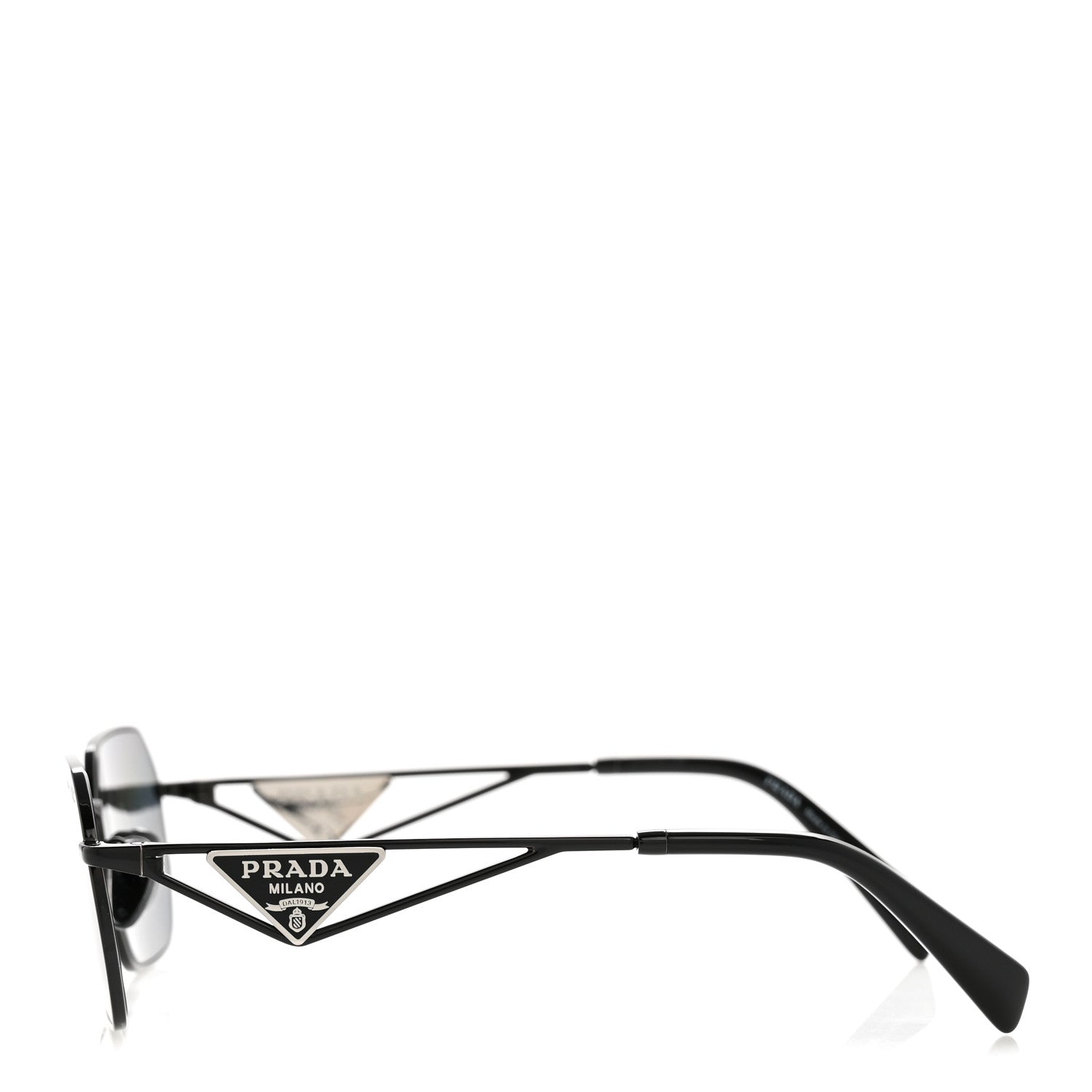 Metal Symbole Triangle Logo Sunglasses SPR A51 Black
