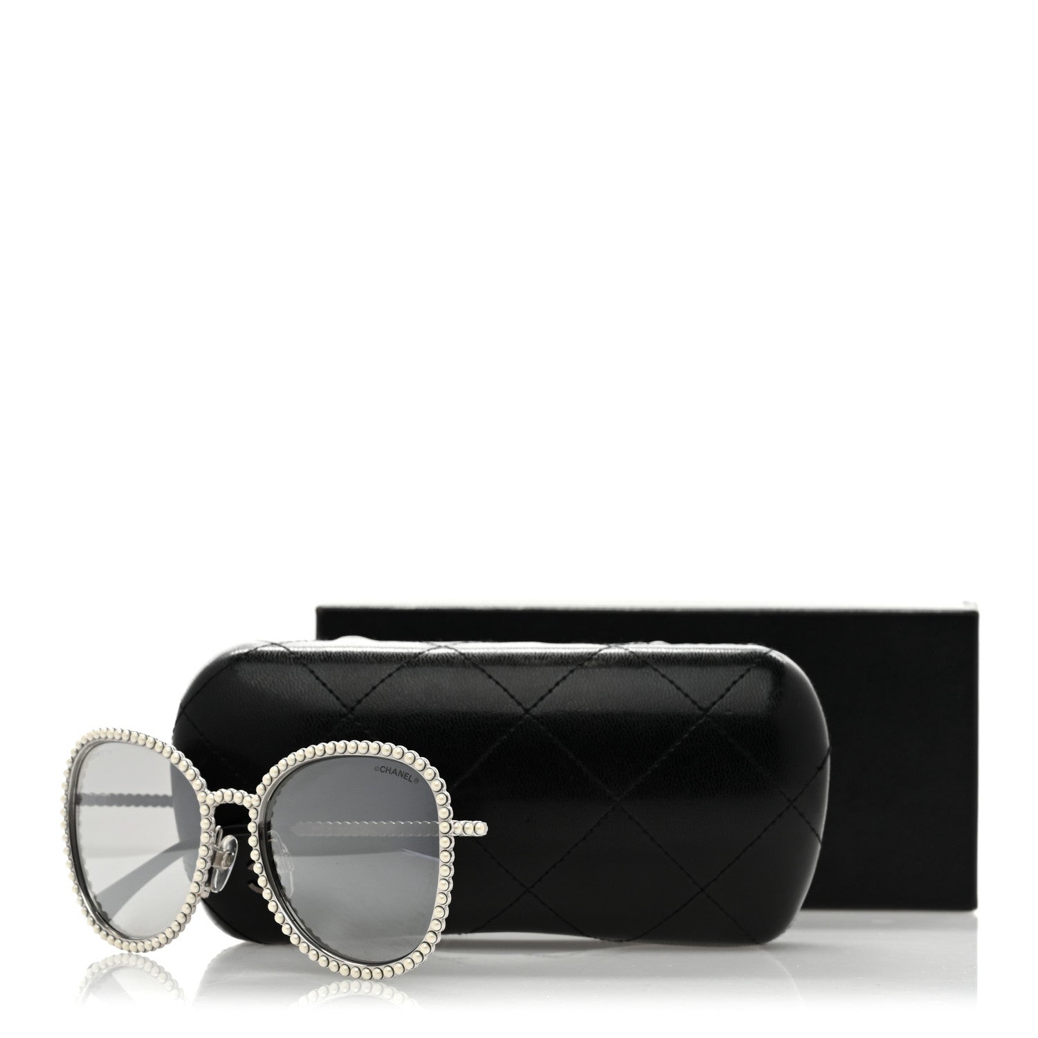 Beaded Sunglasses 71337 Silver