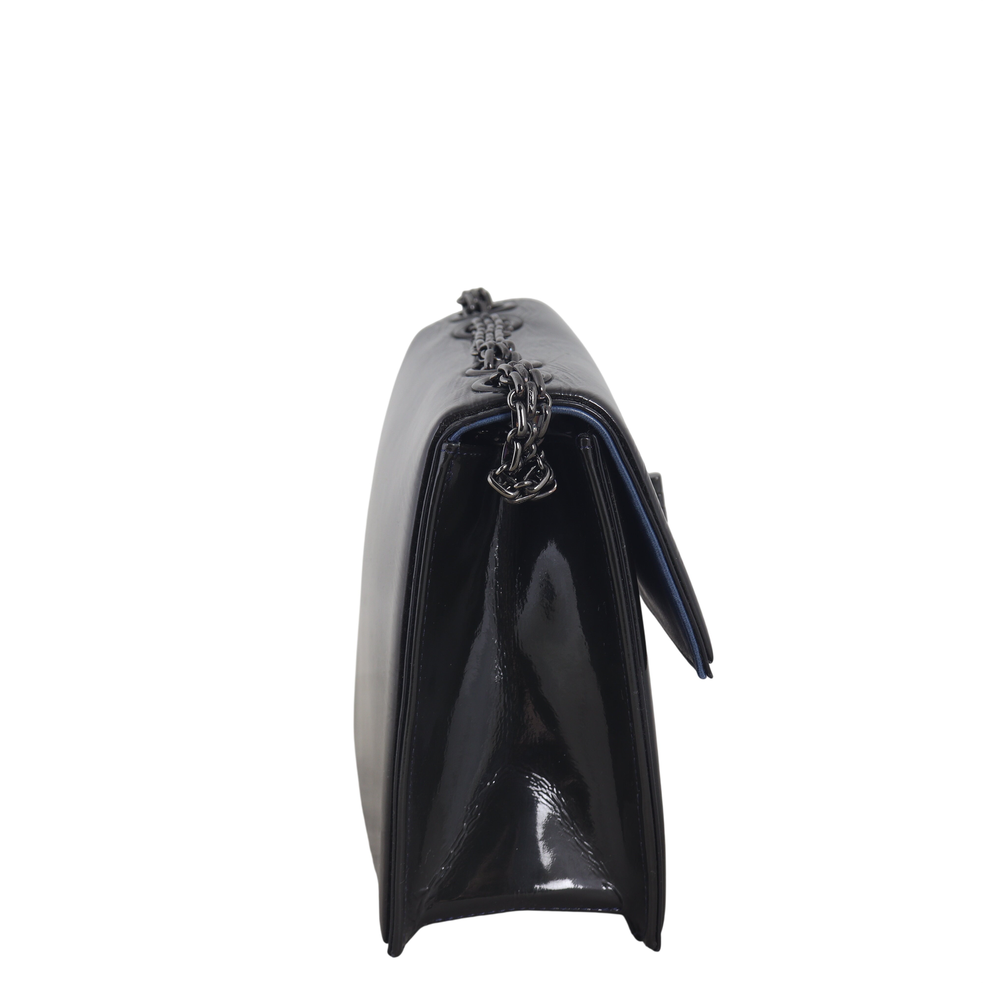 Chanel Mademoiselle Lock Square Bag Patent