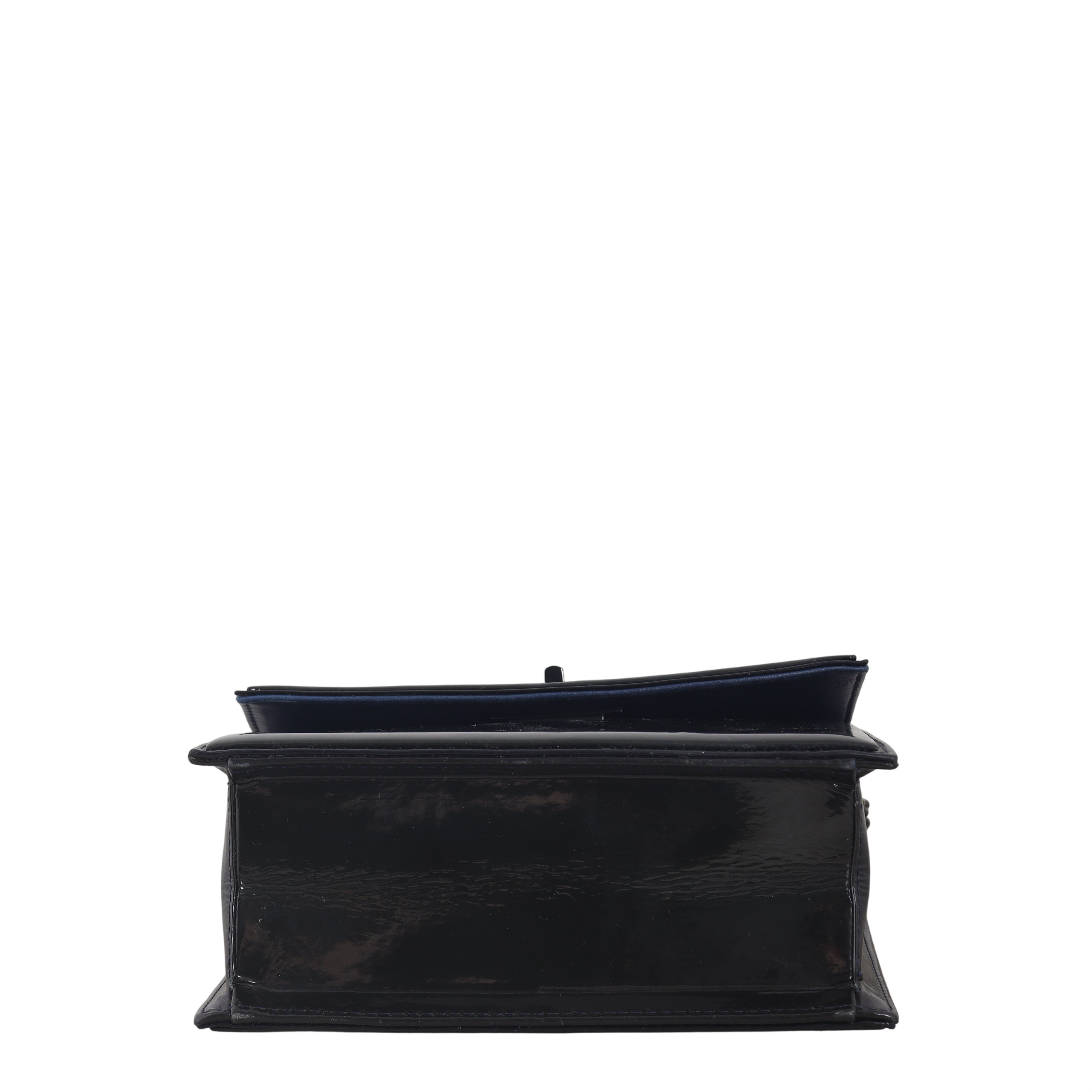 Chanel Mademoiselle Lock Square Bag Patent
