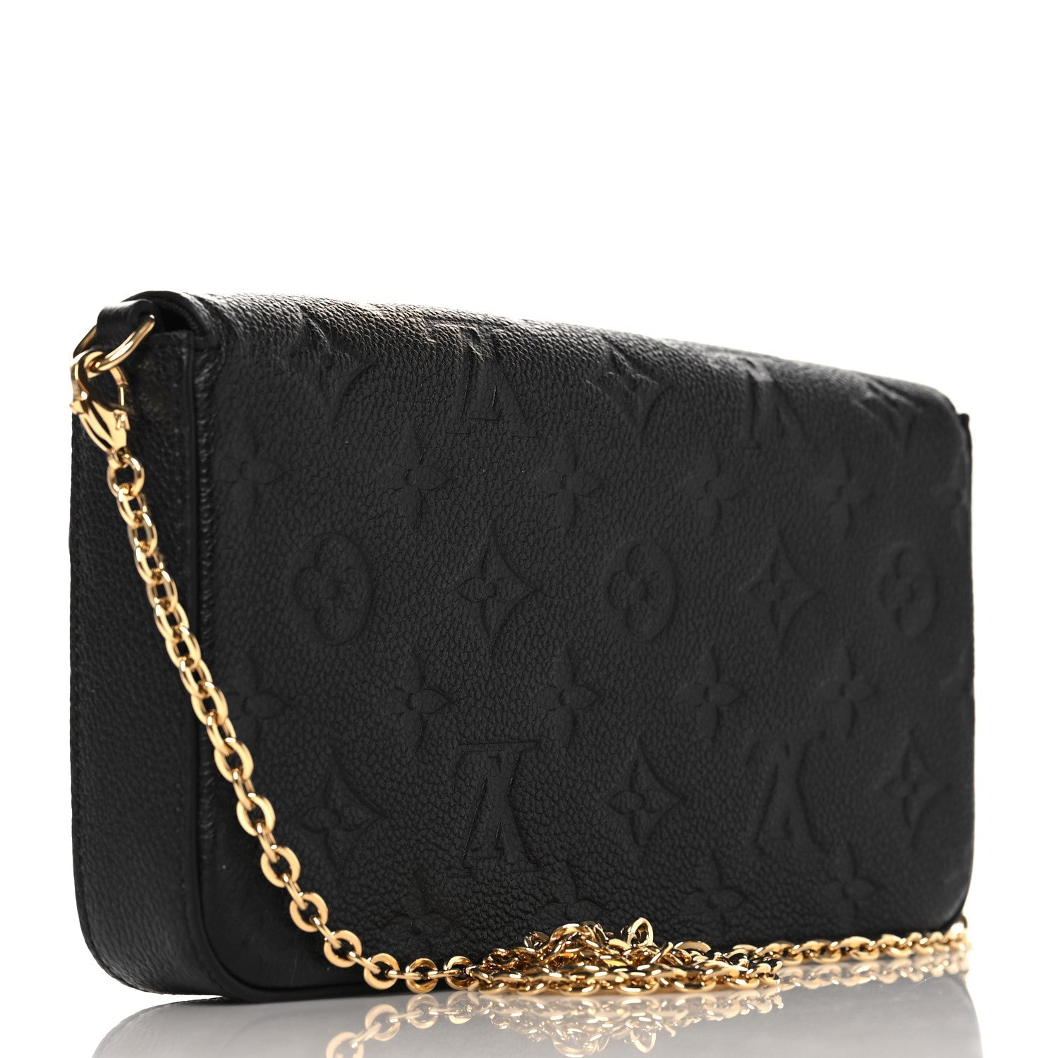 Empreinte Pochette Felicie Chain Wallet Black