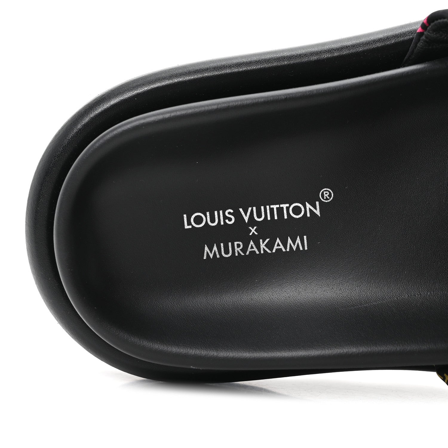 LV X TM Monogram Multicolor Pool Pillow Flat Comfort Mule 35 Black