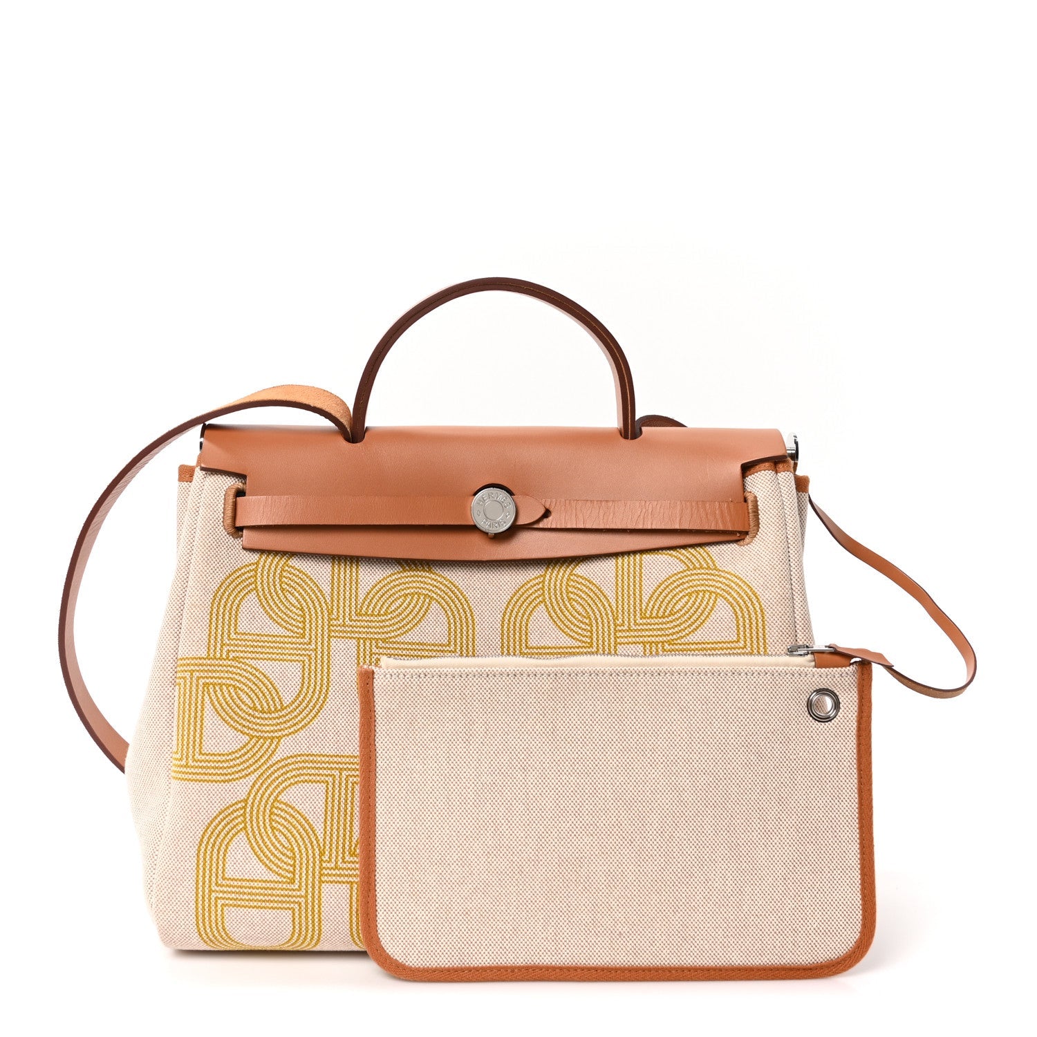 H Plume Canvas Vache Hunter Circuit 24 Herbag Zip Retourne 31 Ecru Jaune Natural