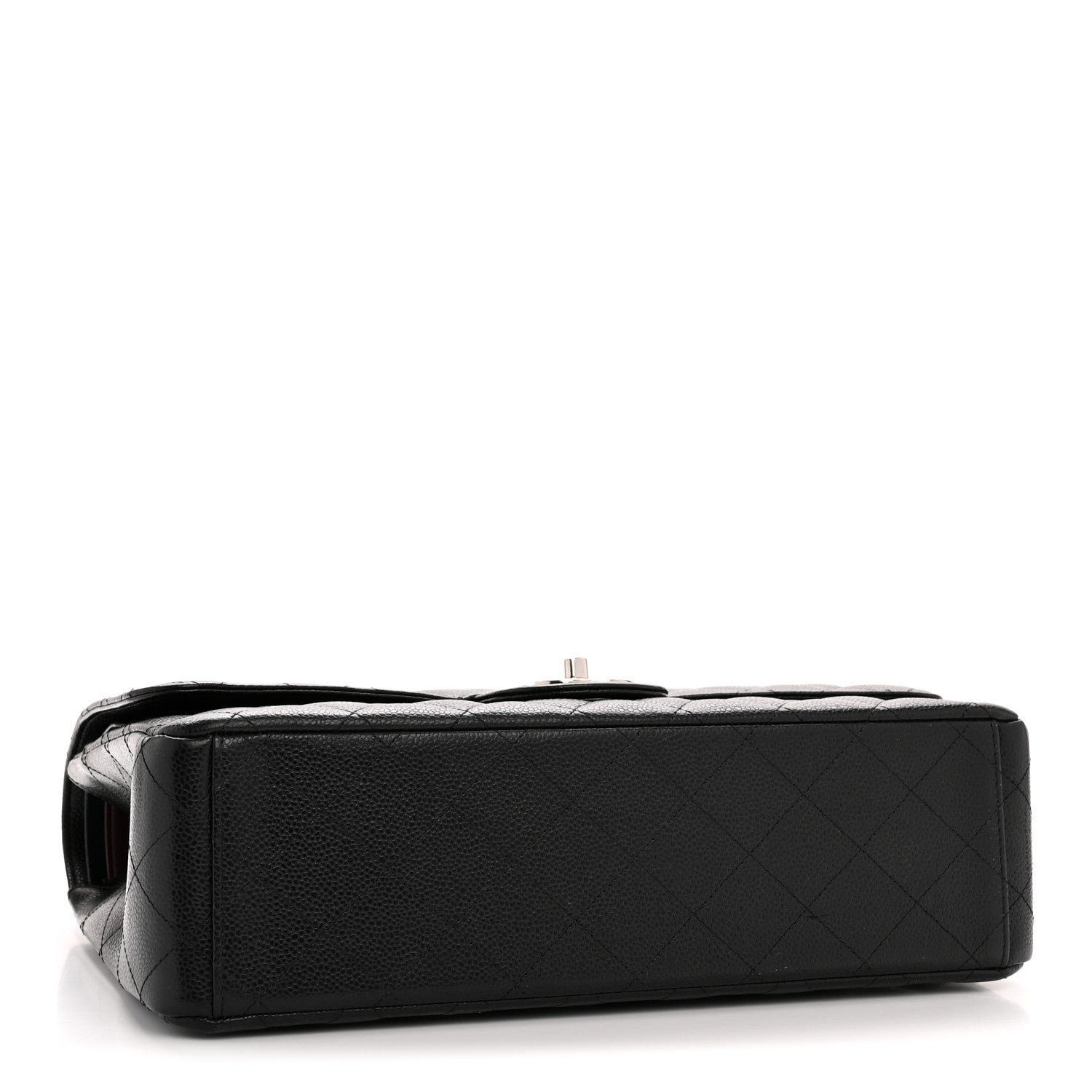 Caviar Quilted Maxi Double Flap Black