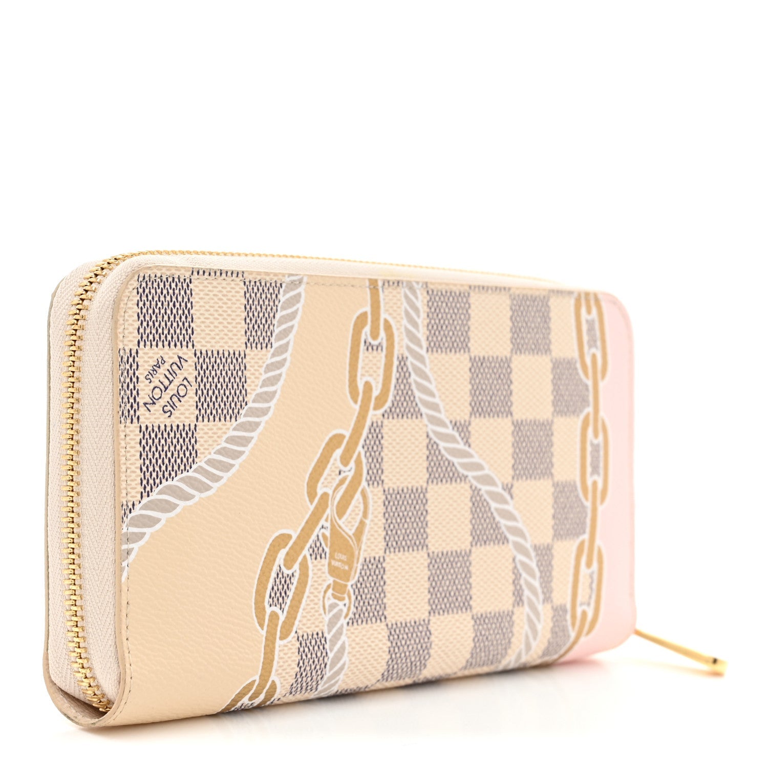 Damier Azur Nautical Zippy Wallet Gold