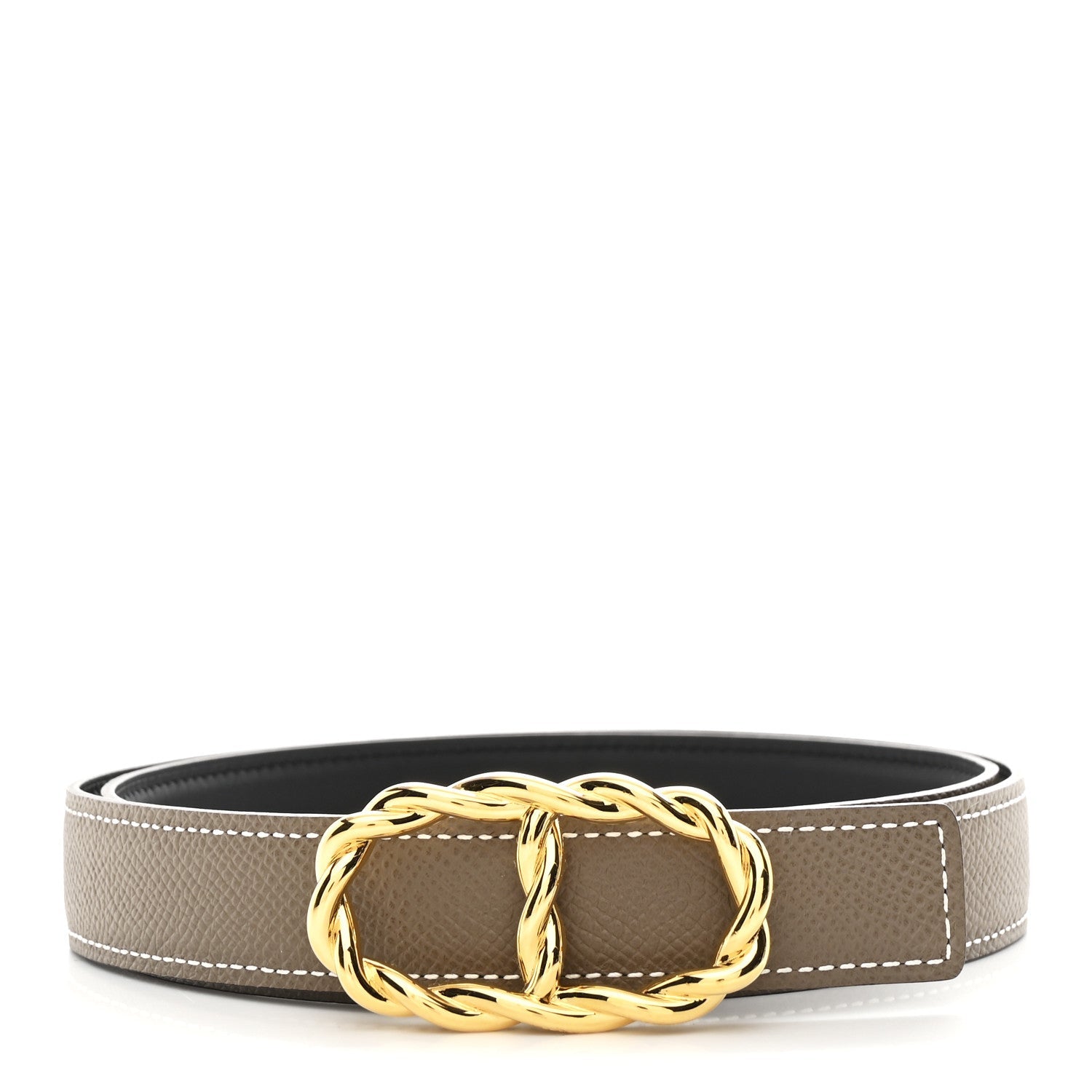 Swift Epsom 24mm Maillon Torsade Belt 80 Etoupe Black