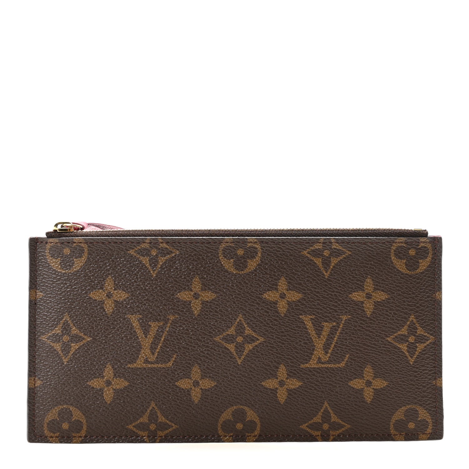 Monogram Felicie Chain Wallet Zippered Insert Fuchsia