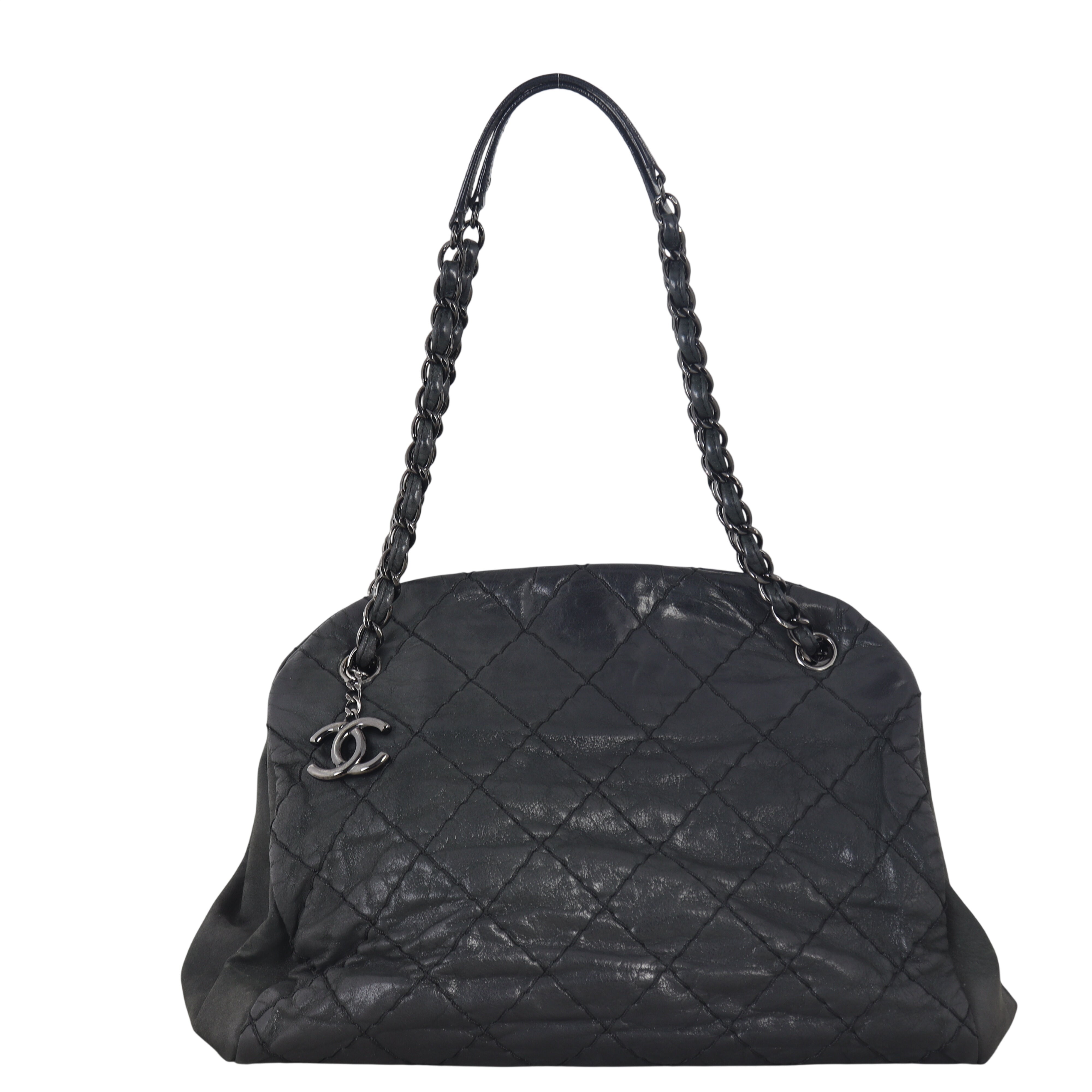 Chanel Just Mademoiselle Bowler Bag Iridescent