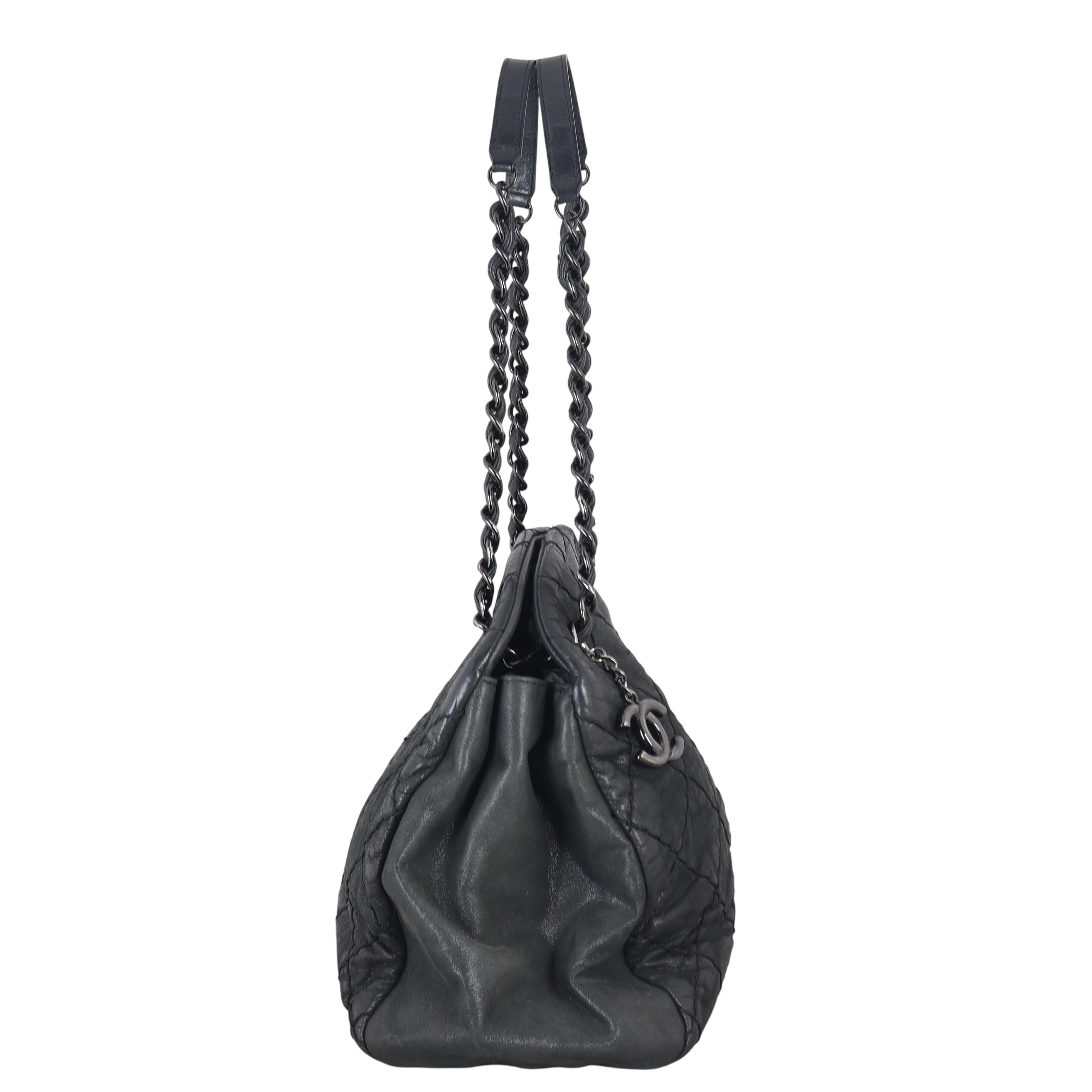 Chanel Just Mademoiselle Bowler Bag Iridescent
