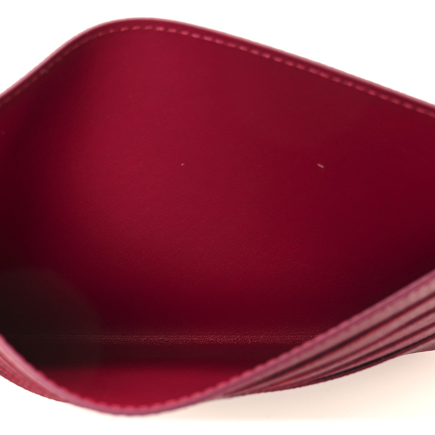 Calfskin Pochette Felicie Card Holder Insert Fuchsia