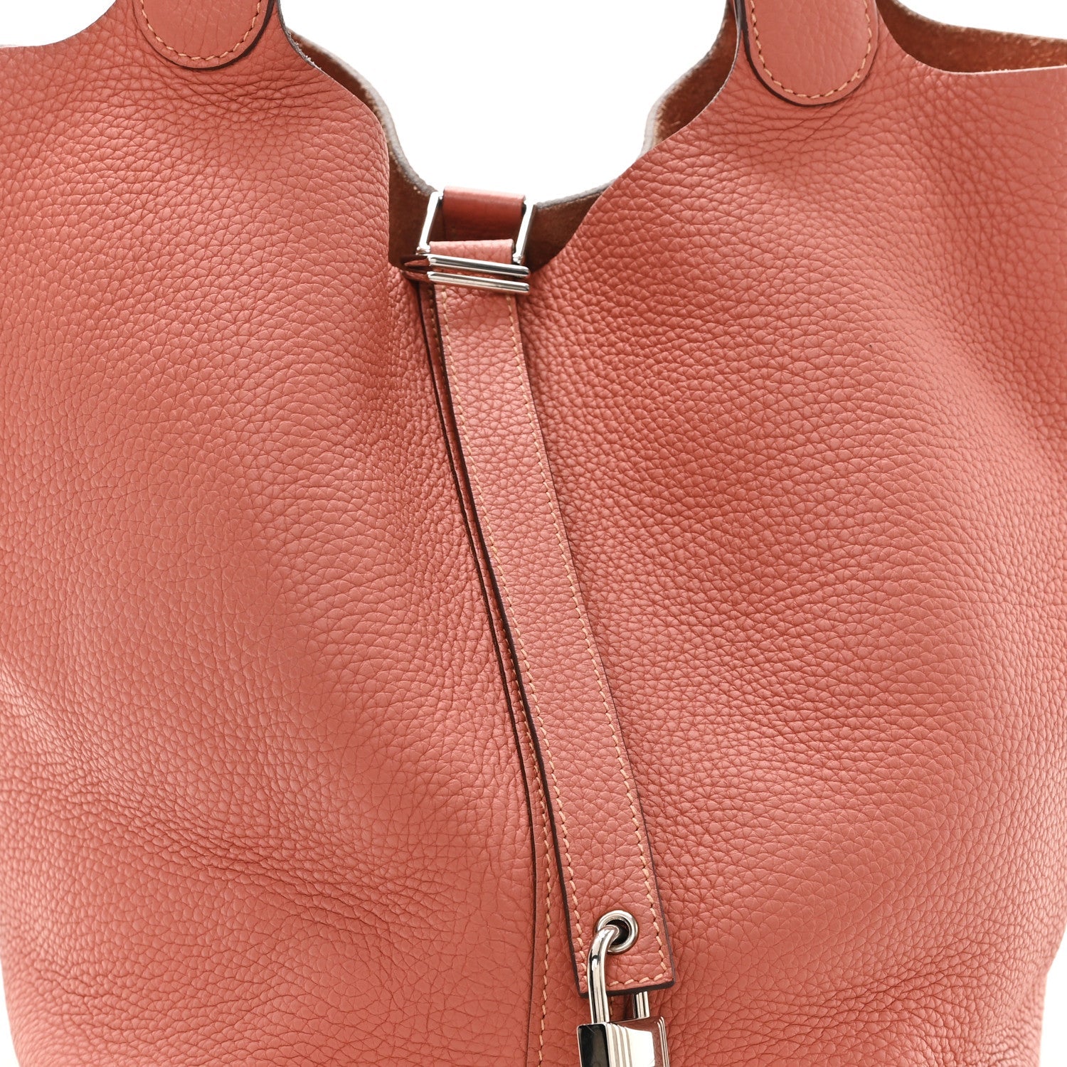 Taurillon Clemence Picotin Lock 26 GM Rose Thè