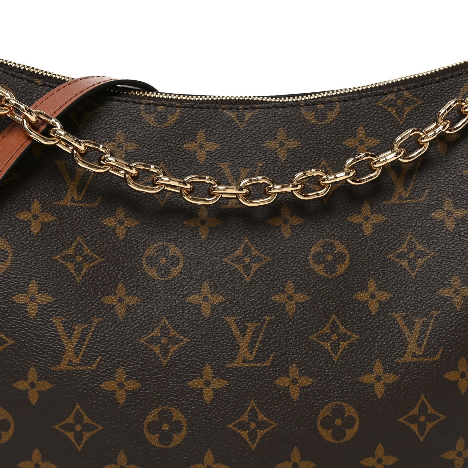 Reverse Monogram Loop Hobo