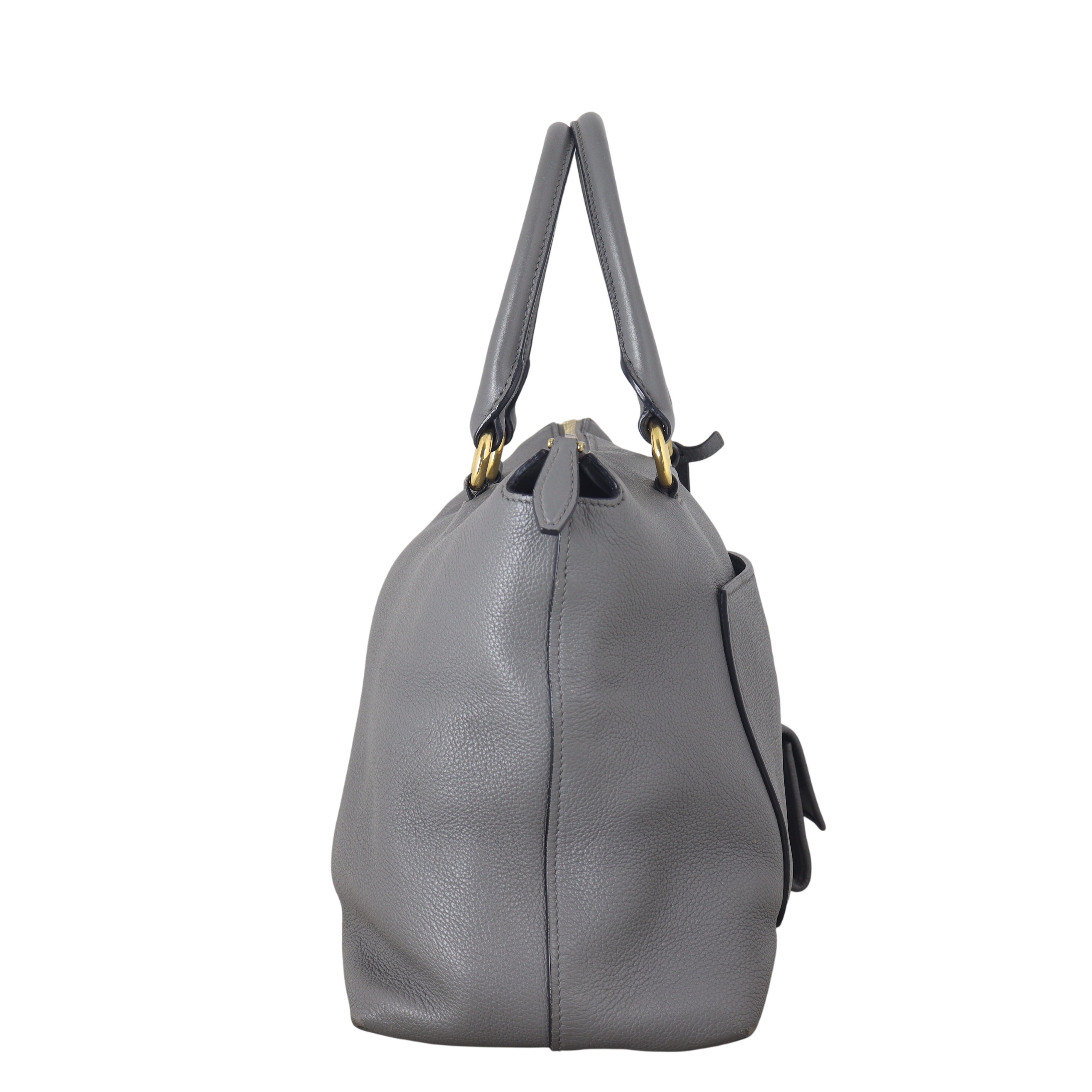 Prada Vitello Daino Zip Tote