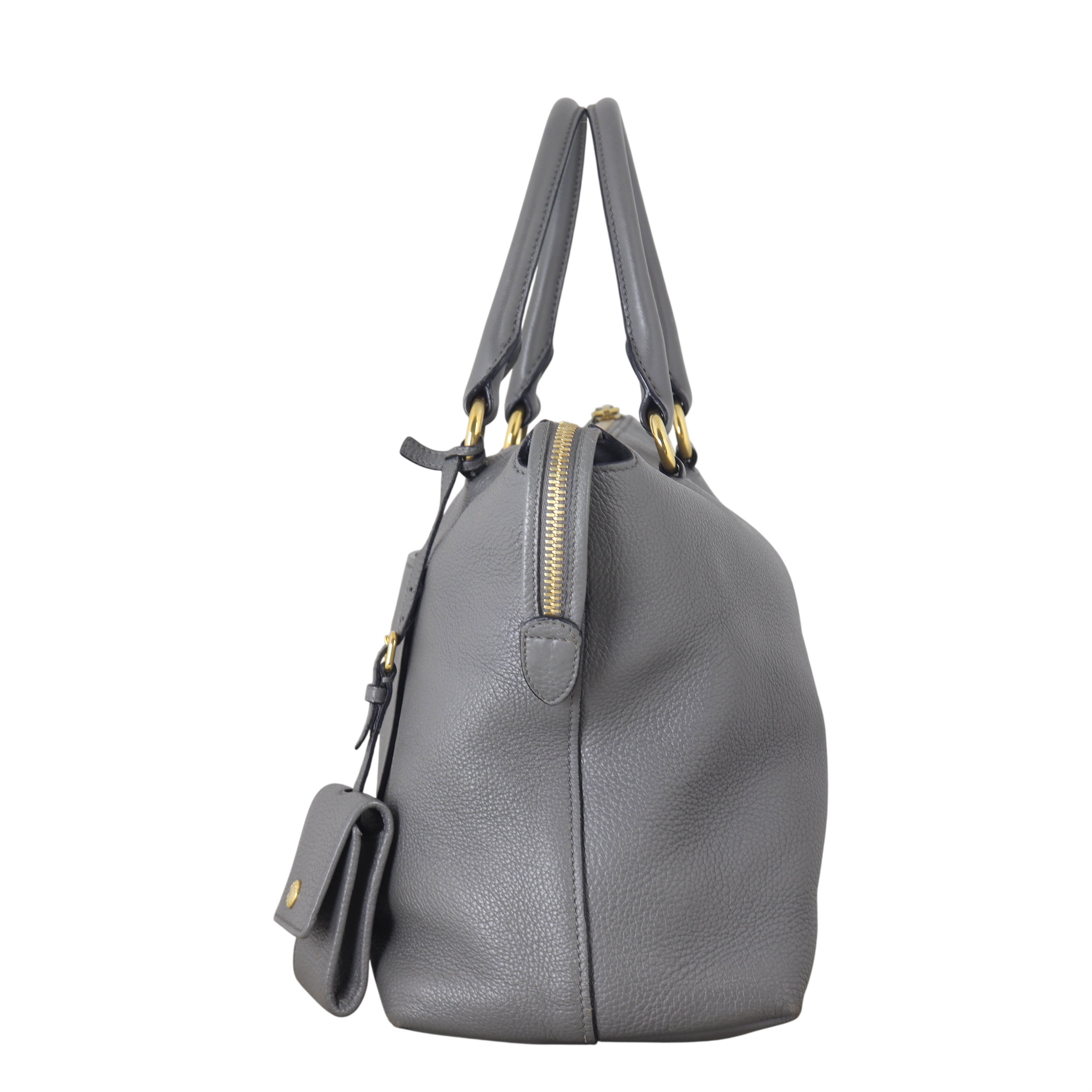 Prada Vitello Daino Zip Tote
