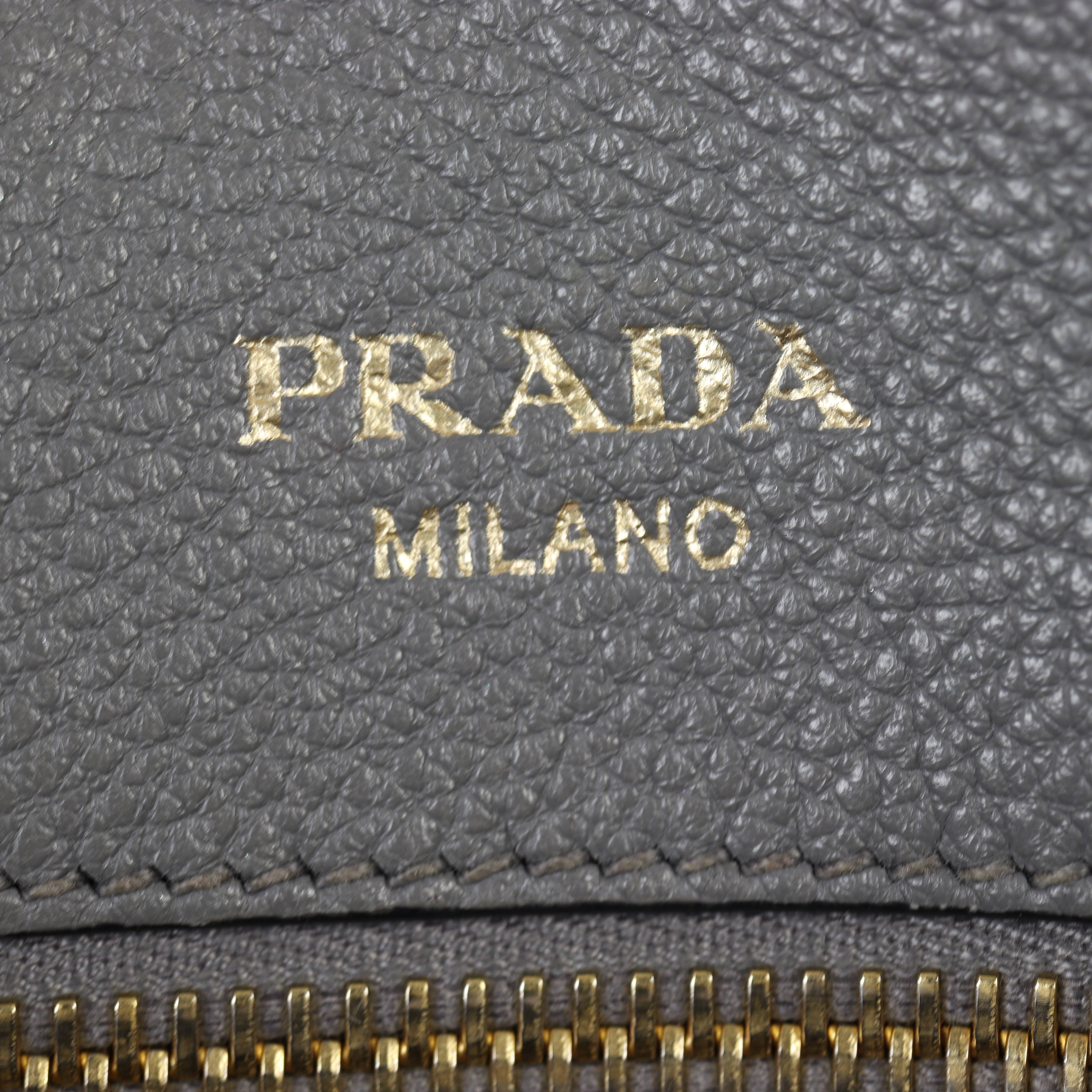 Prada Vitello Daino Zip Tote