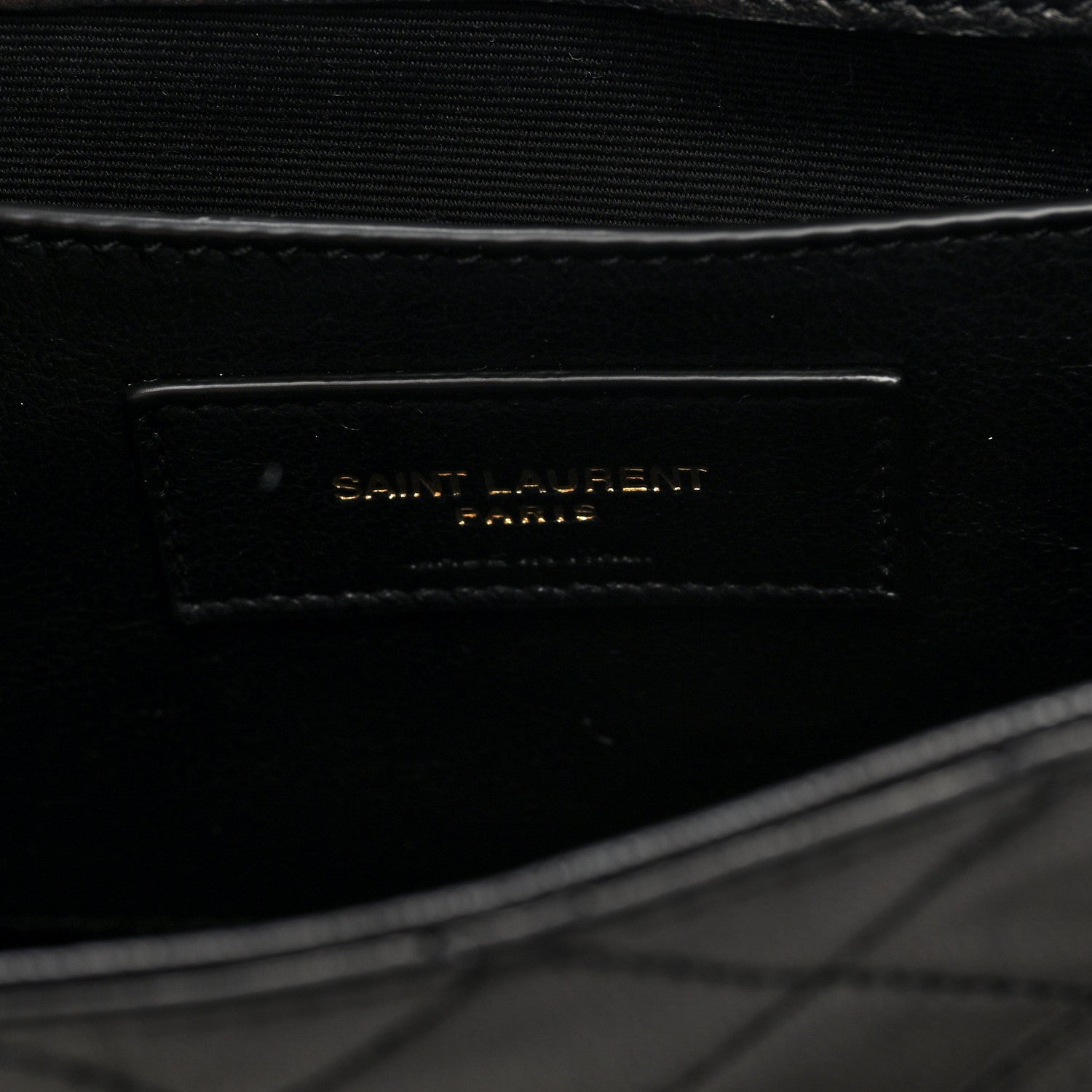 Lambskin Quilted Monogram Mini Nolita Black