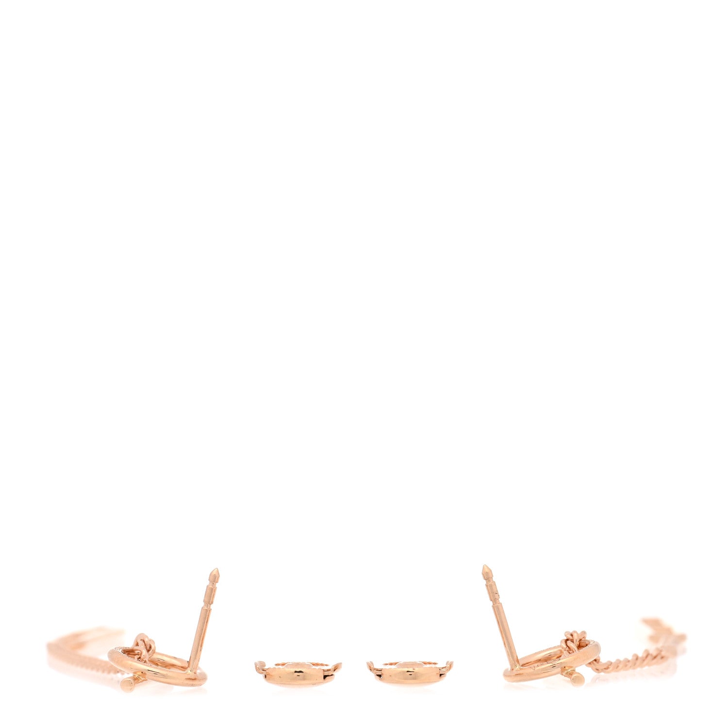 18K Rose Gold Echappee Earrings