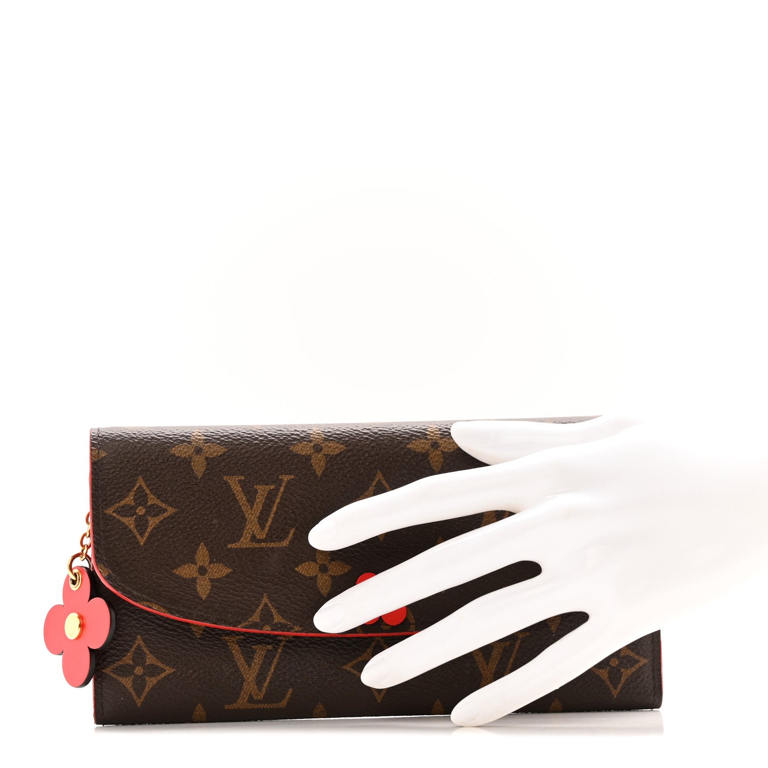 Monogram Bloom Flower Emilie Wallet Coquelicot