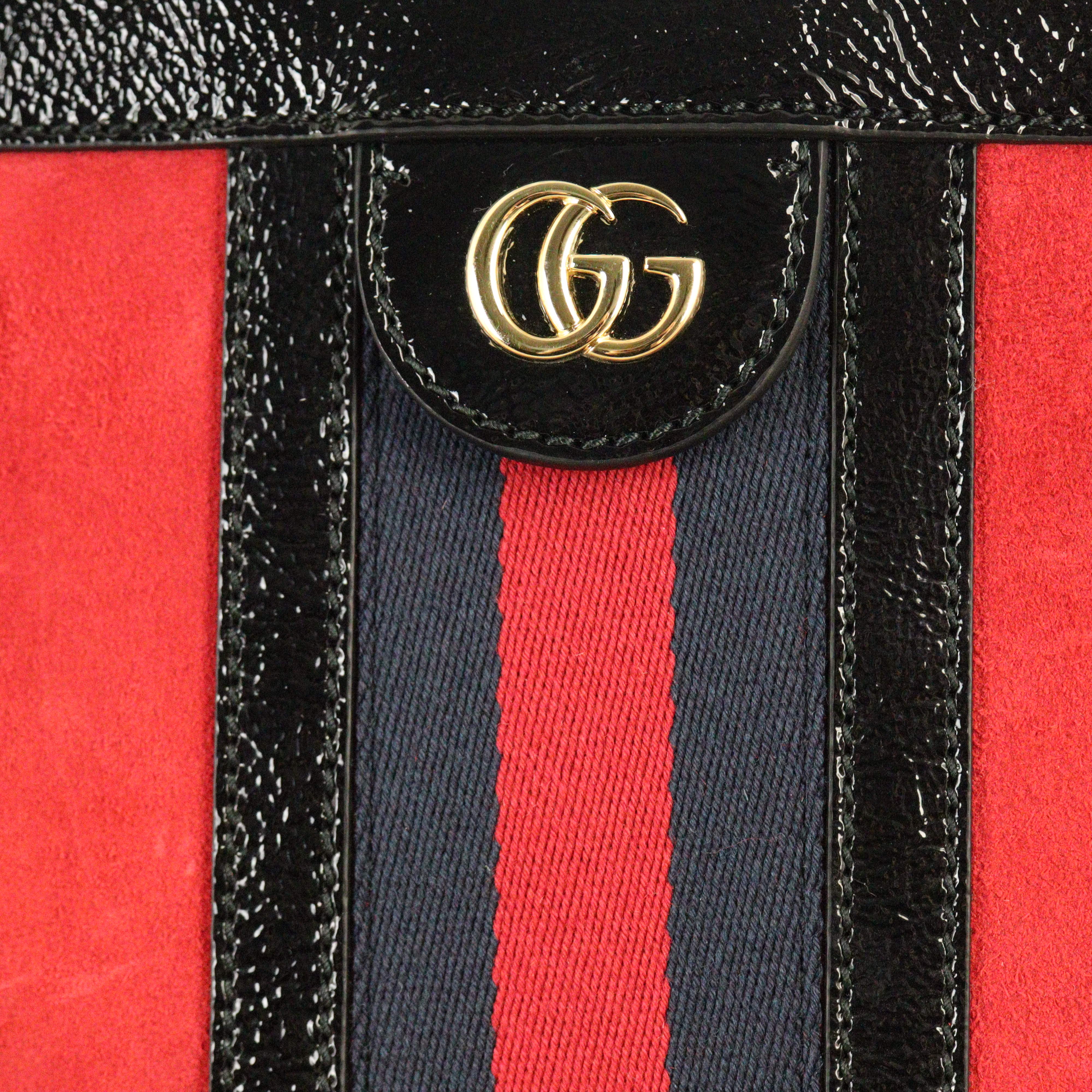 Gucci Ophidia Suede Chain Handbag