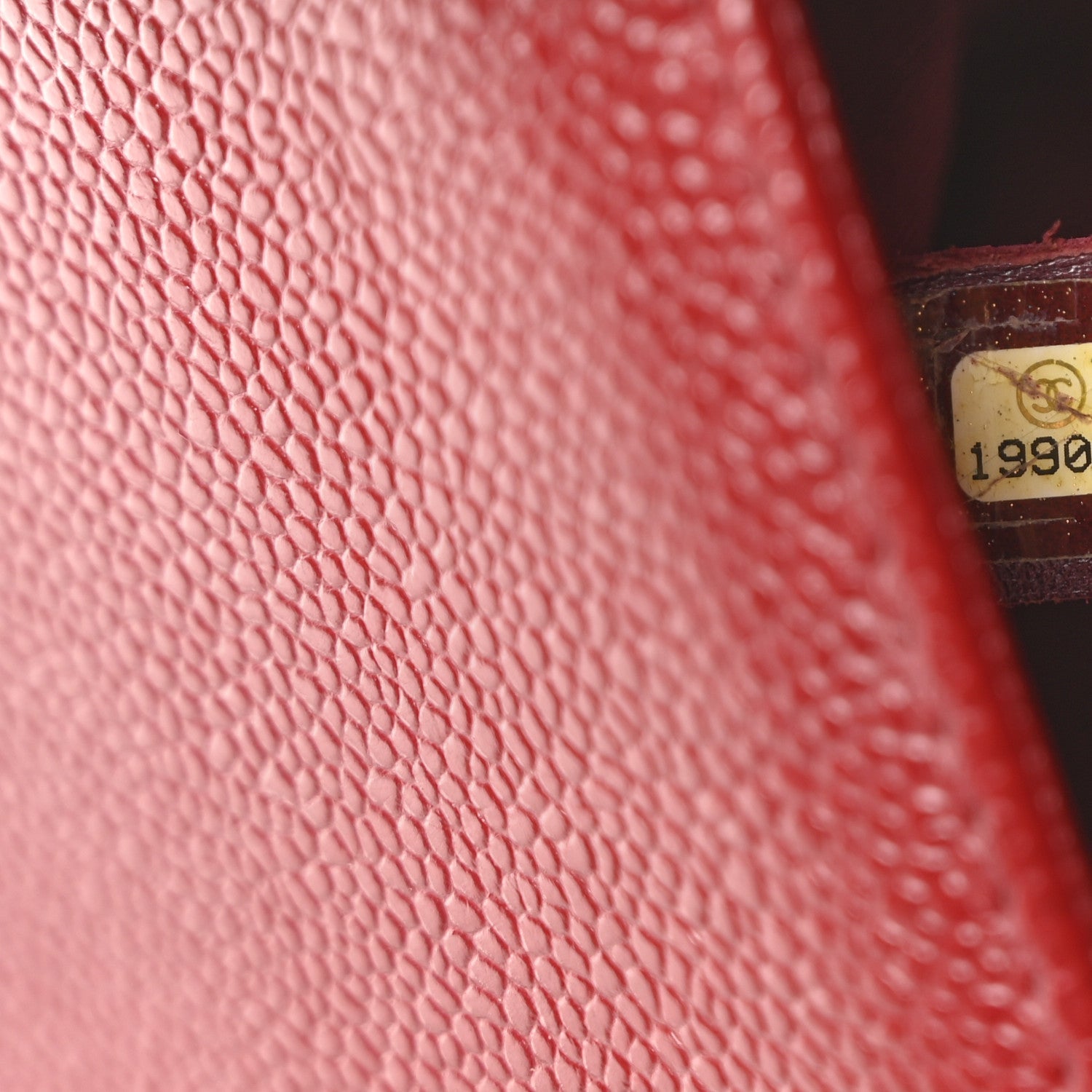 Caviar Quilted Small Boy Flap Dark Red