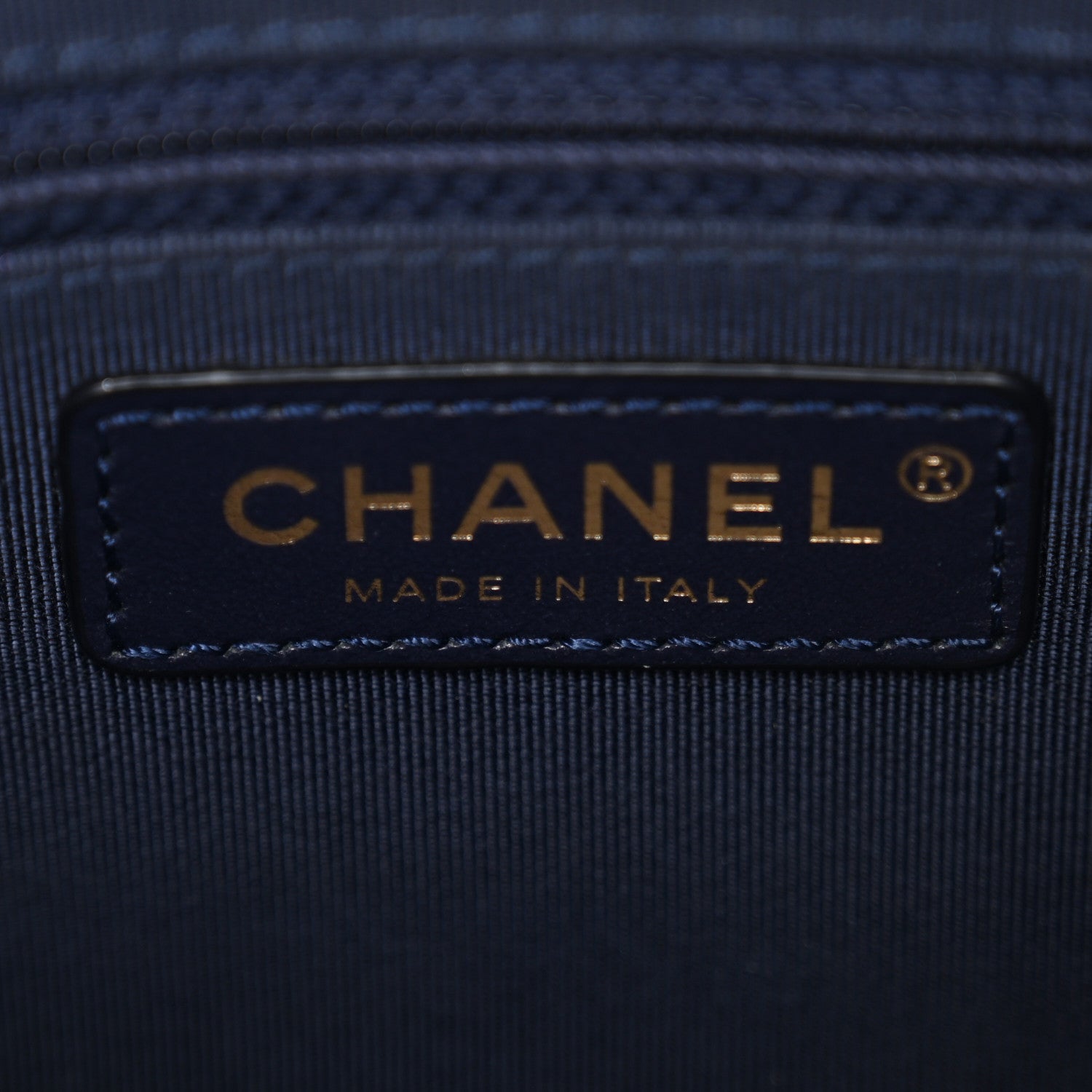 Caviar Quilted Large In & Out Camera Case Navy