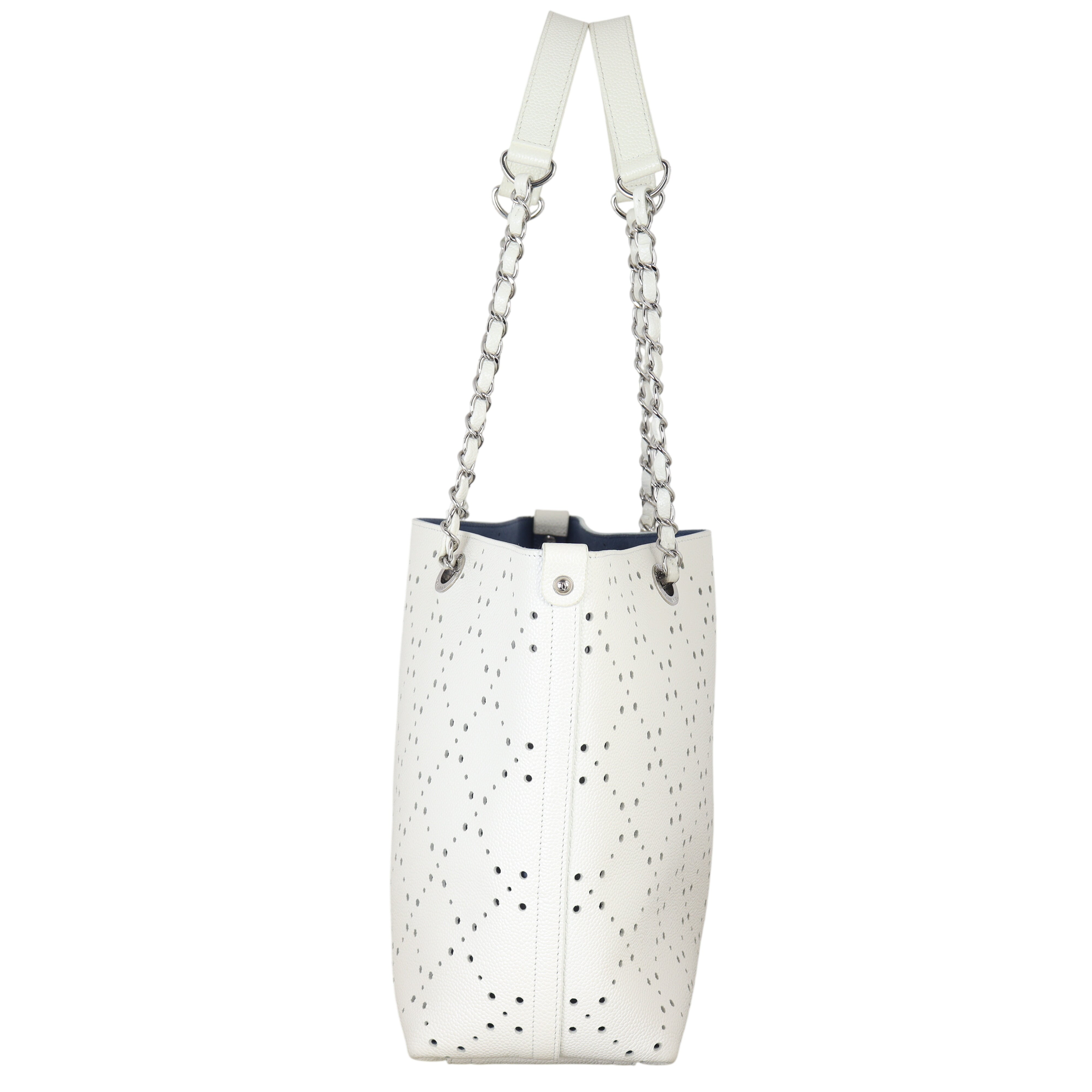 Chanel CC Perforated Shopping Tote
