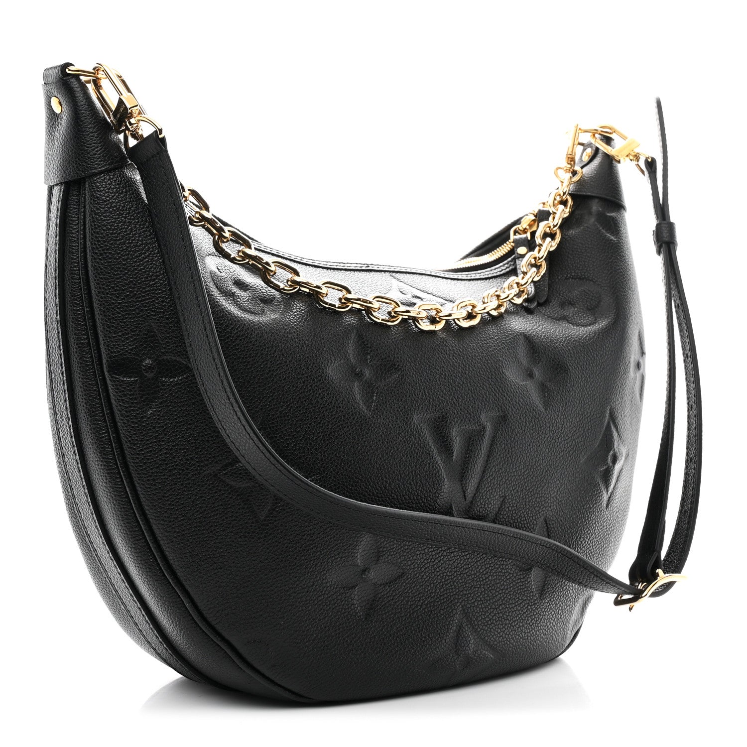 Empreinte Monogram Giant Loop Hobo Black