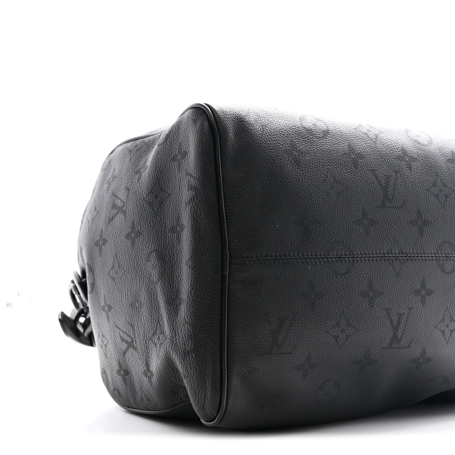 Calfskin Monogram Speedy P9 Bandouliere 40 Ultra Black