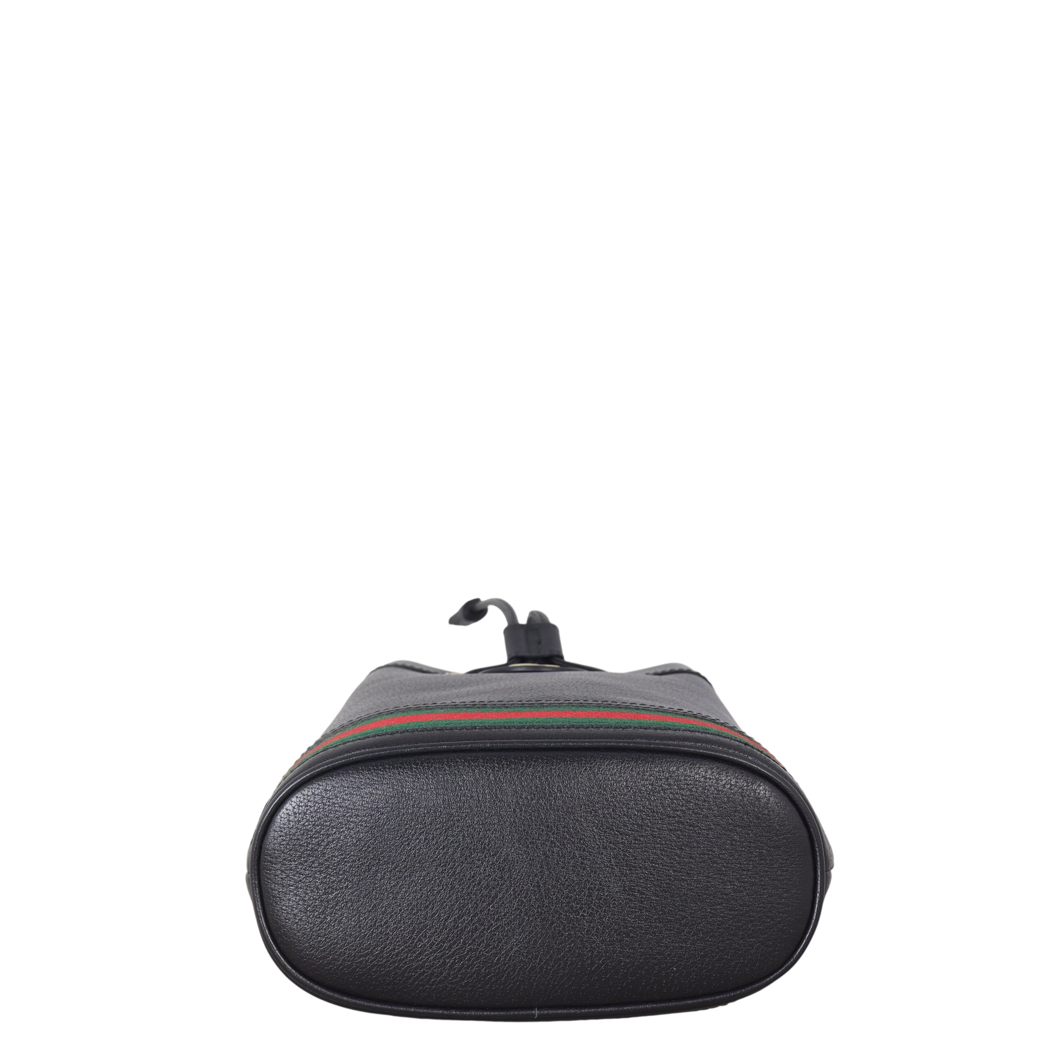 Gucci Ophidia Leather Bucket Bag Mini