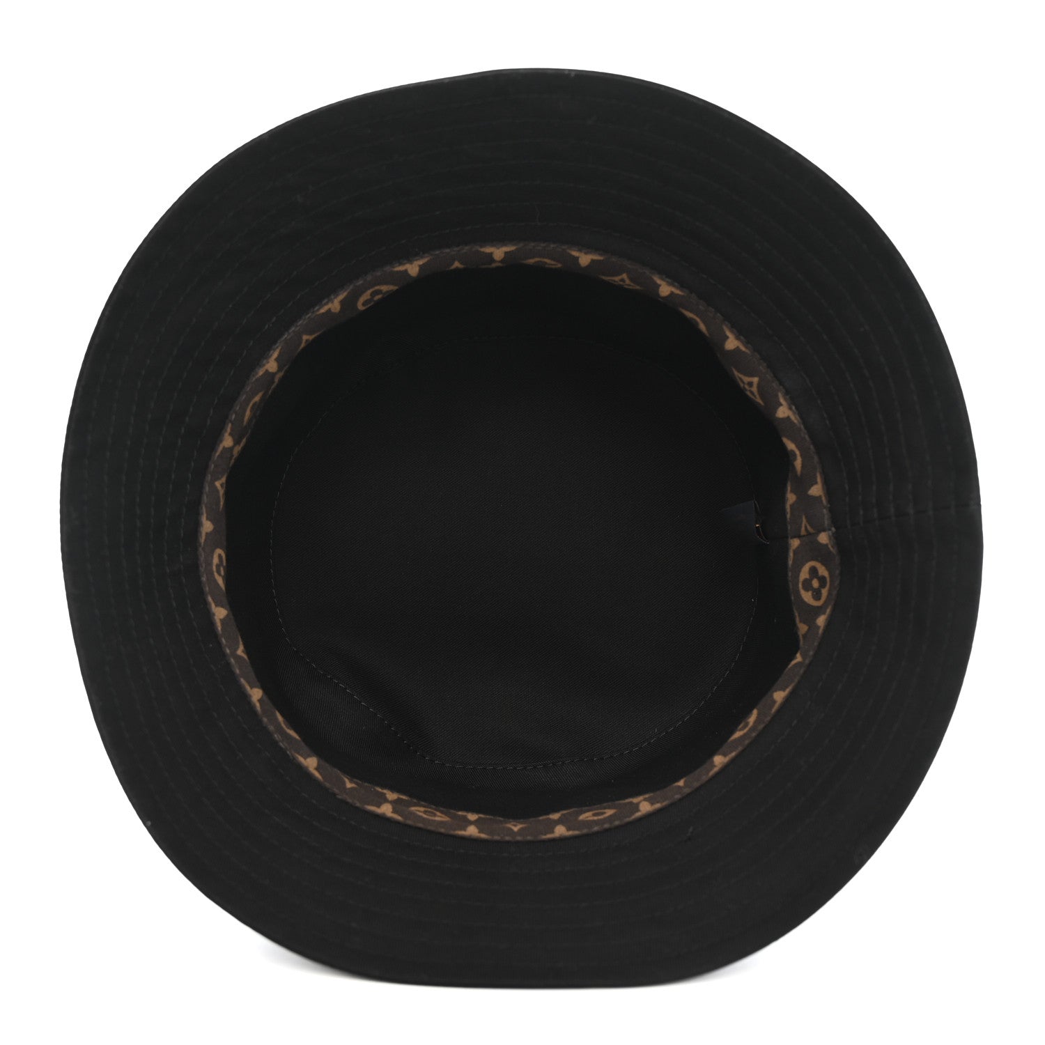 Nylon Reverse LV Move Bucket Hat S Black