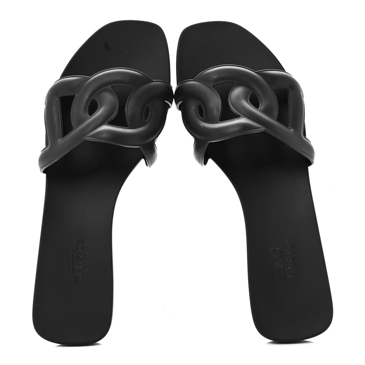 Rubber Aloha Sandals 35 Black