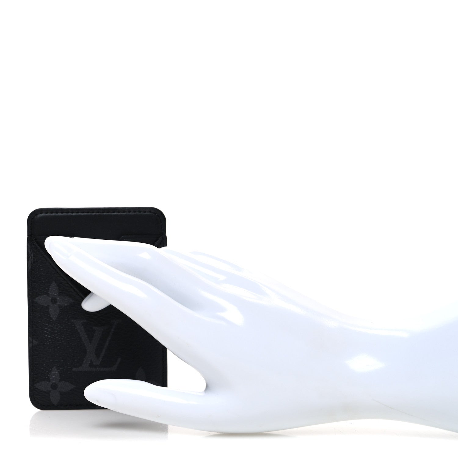 Monogram Eclipse Magnetic Card Holder Black