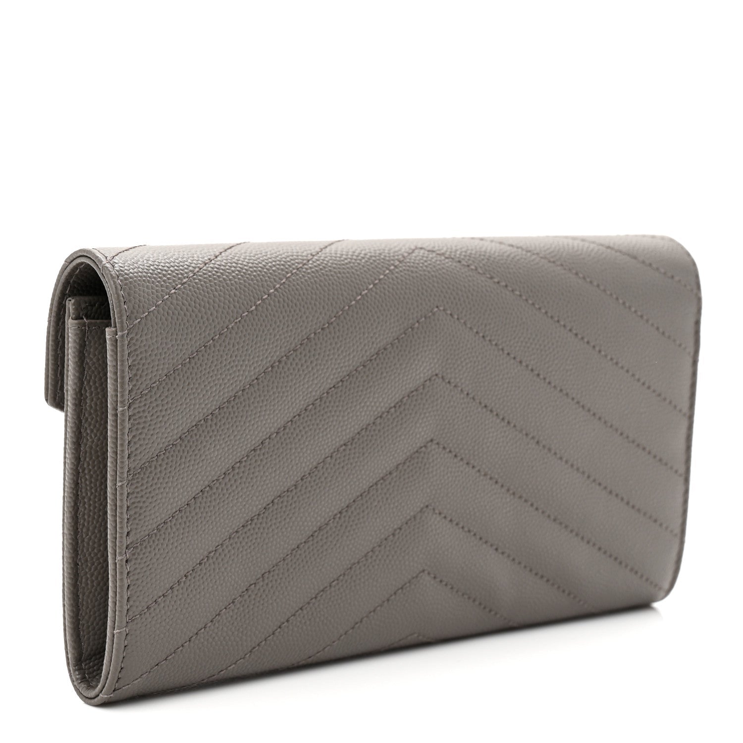 Grain De Poudre Matelasse Chevron Monogram Flap Wallet Storm
