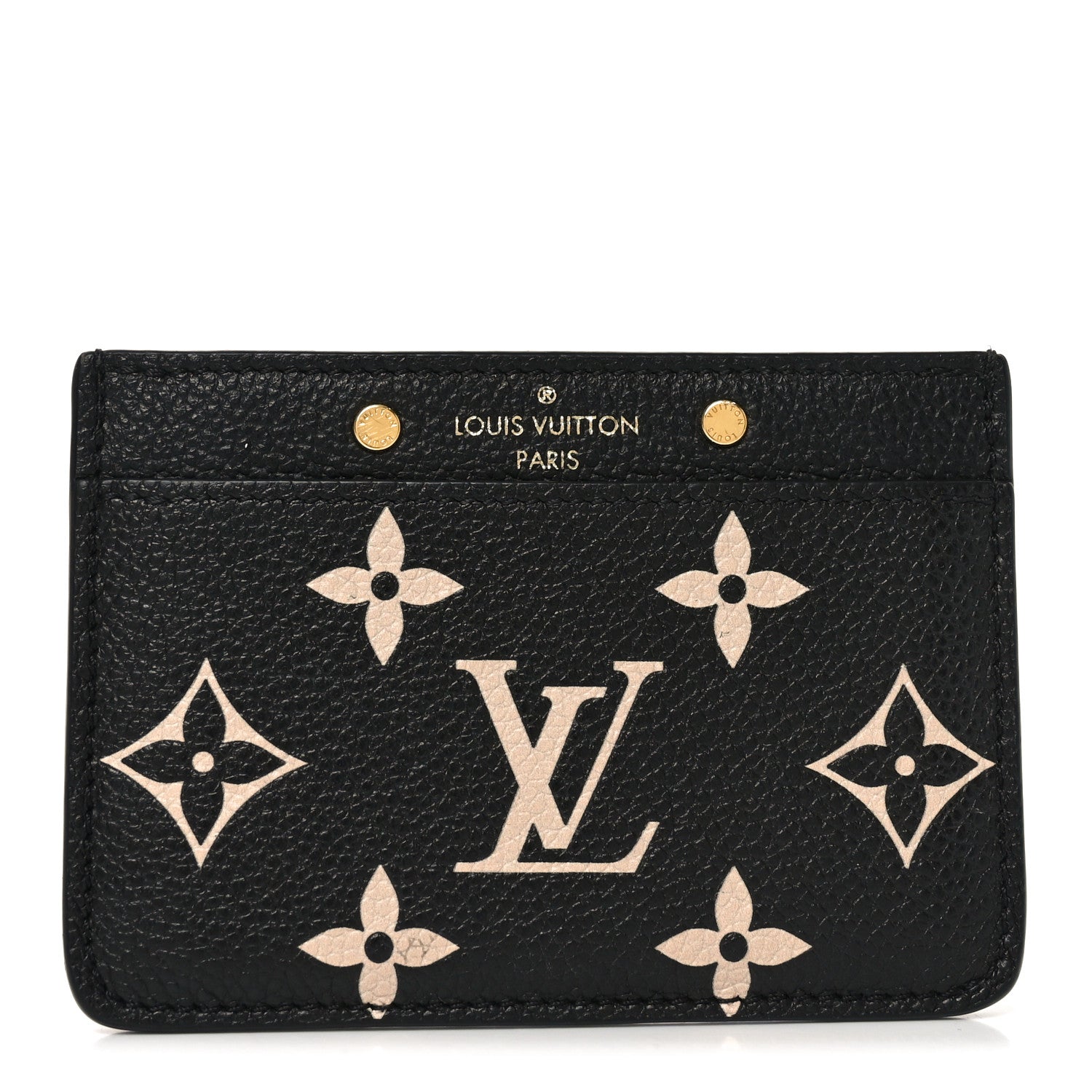 Empreinte Monogram Giant Card Holder Black Beige