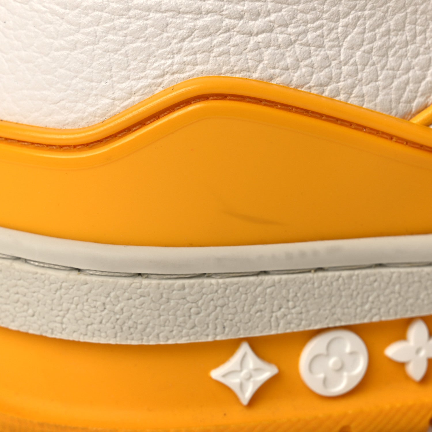 Calfskin LV Trainer Sneakers 11 Yellow