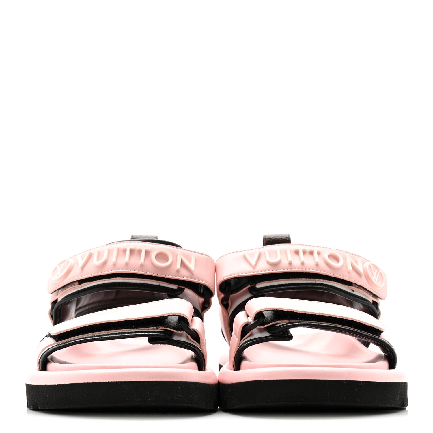 Calfskin Pool Pillow Flat Comfort Sandals 37 Rose Clair Pink