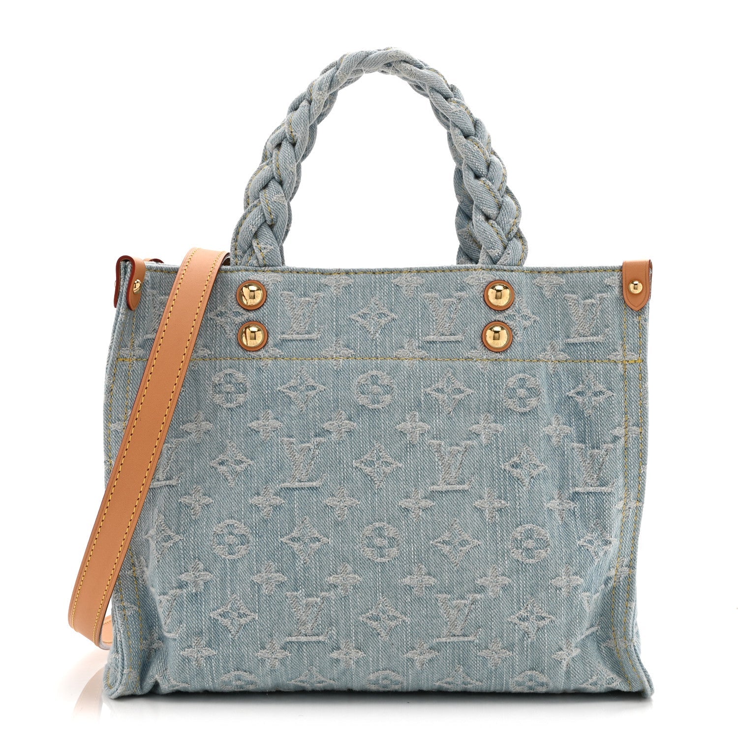 Monogram Washed Denim Let Go PM Sky Blue