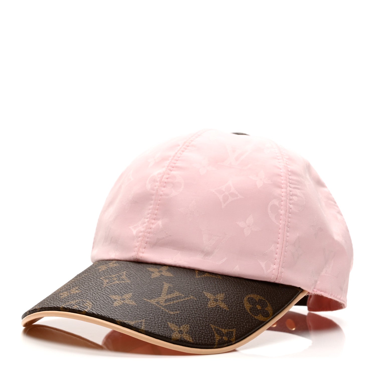 Polyester Silk Monogram LV Get Ready Cap M Pink