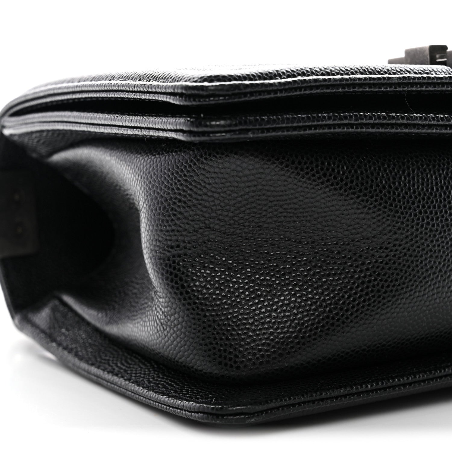 Caviar Quilted Small Boy Flap Black