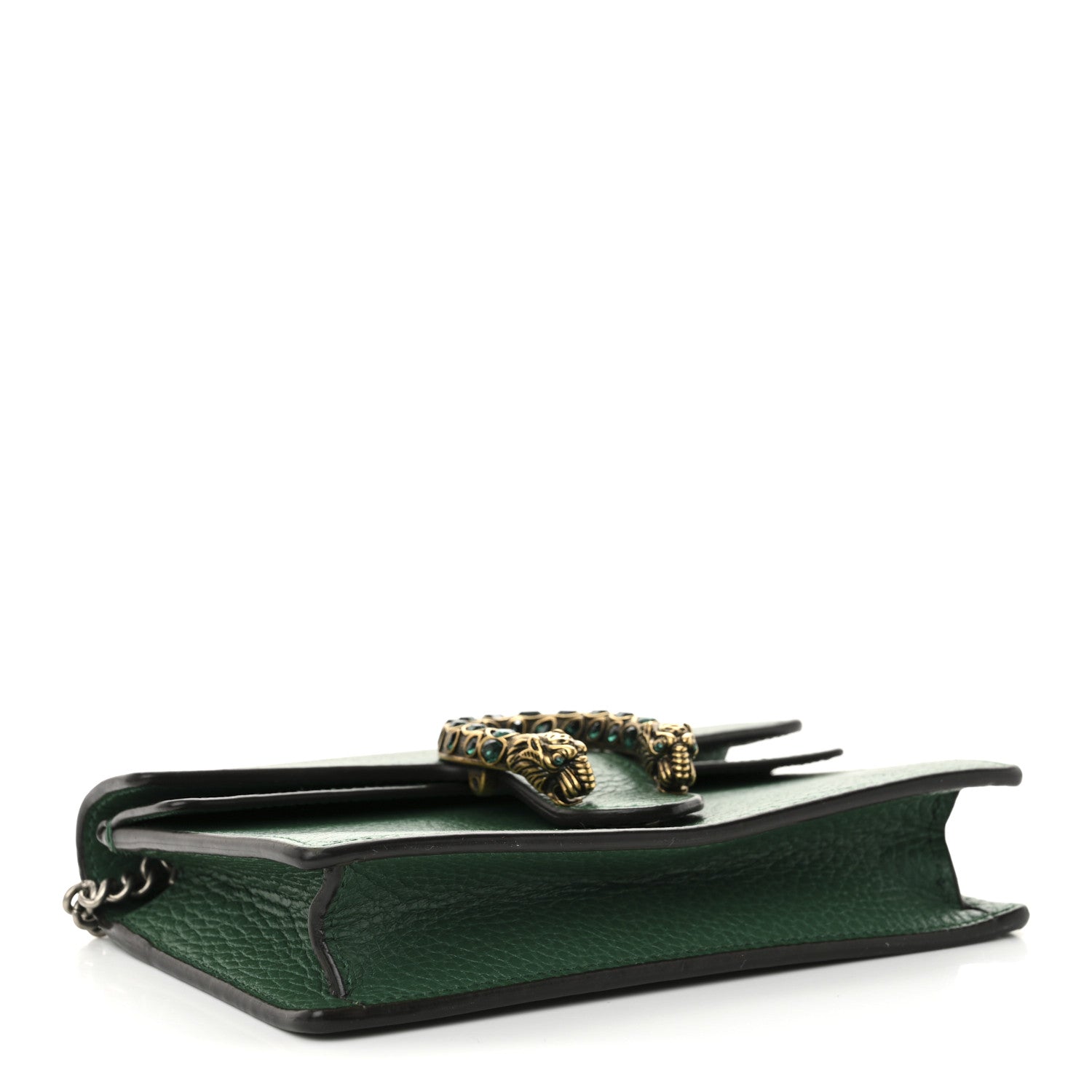 Dollar Calfskin Crystal Super Mini Dionysus Shoulder Bag Emerald