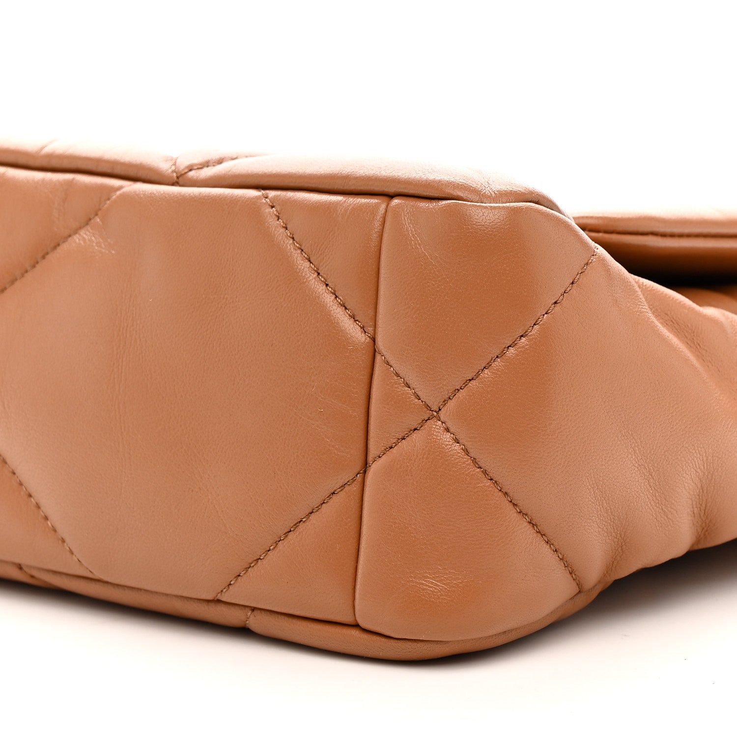 Lambskin Quilted Medium Chanel 19 Flap Brown