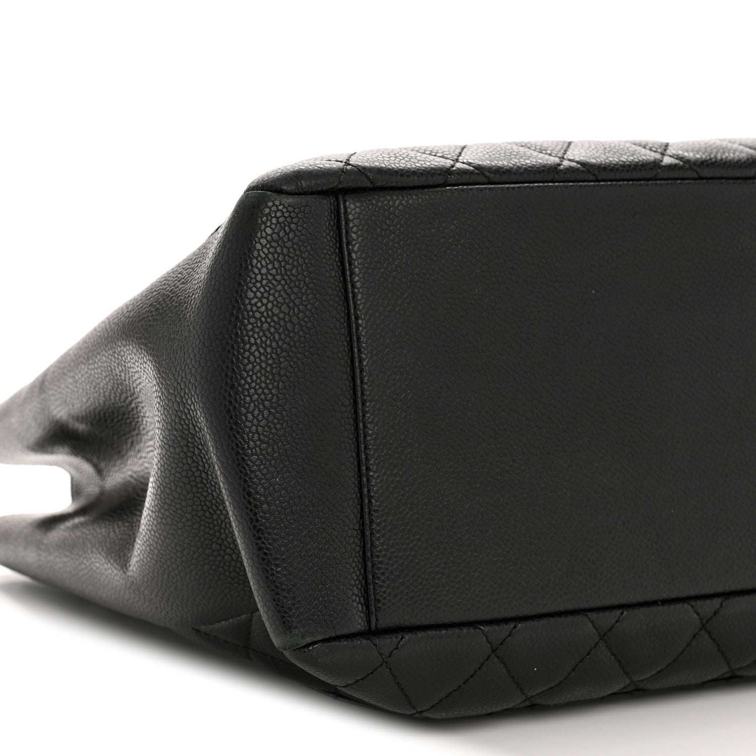 Caviar Quilted Grand Shopping Tote GST Black