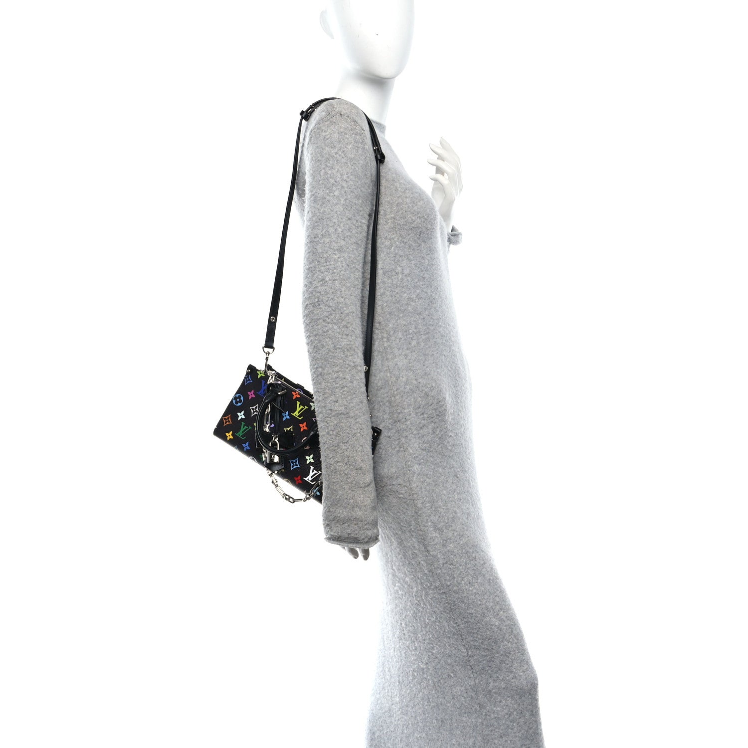 LV X TM Monogram Multicolor OnTheGo East West Black