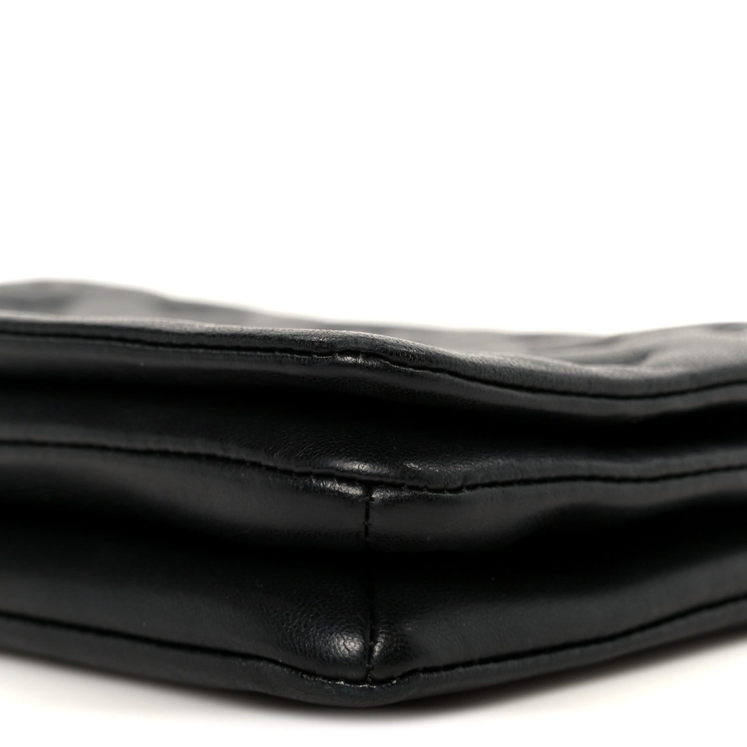Lambskin Embossed Monogram Pochette Coussin Black