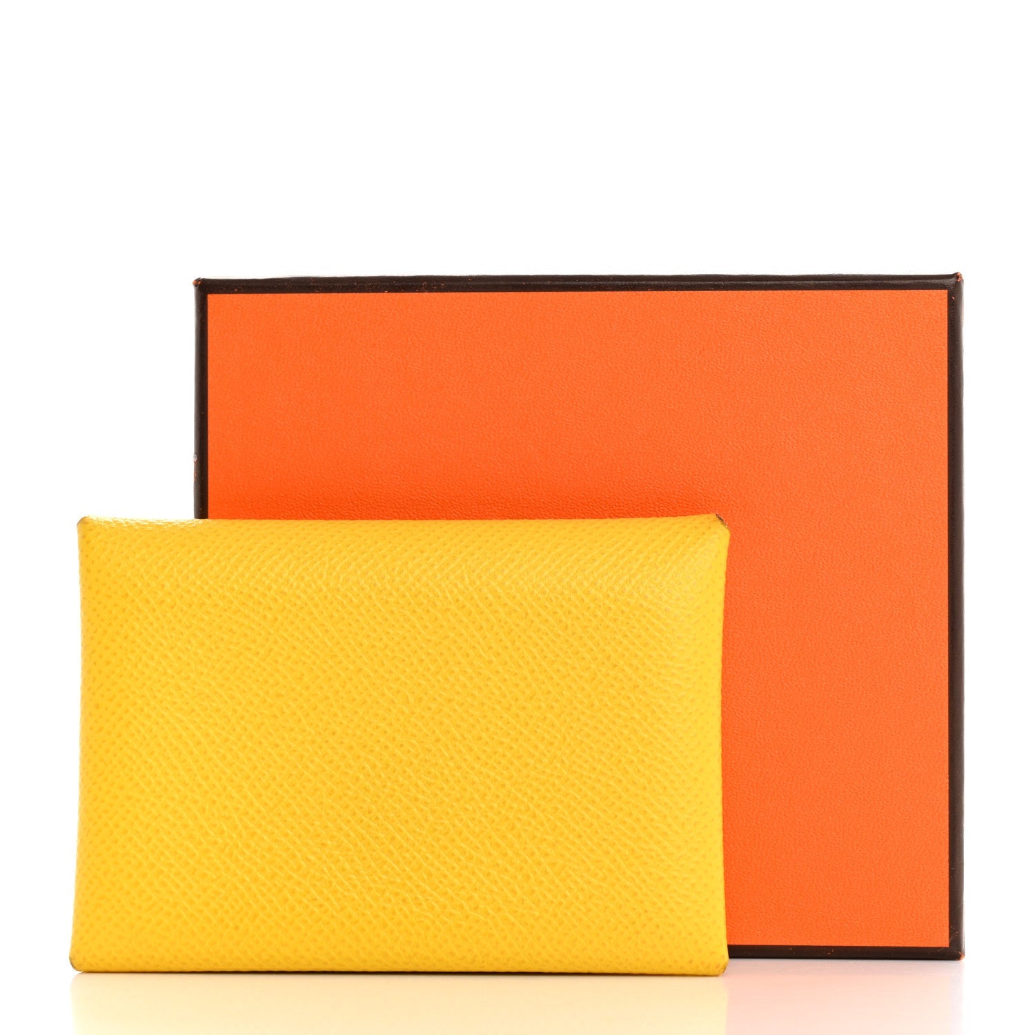 Epsom Calvi Duo Card Case Jaune De Naples